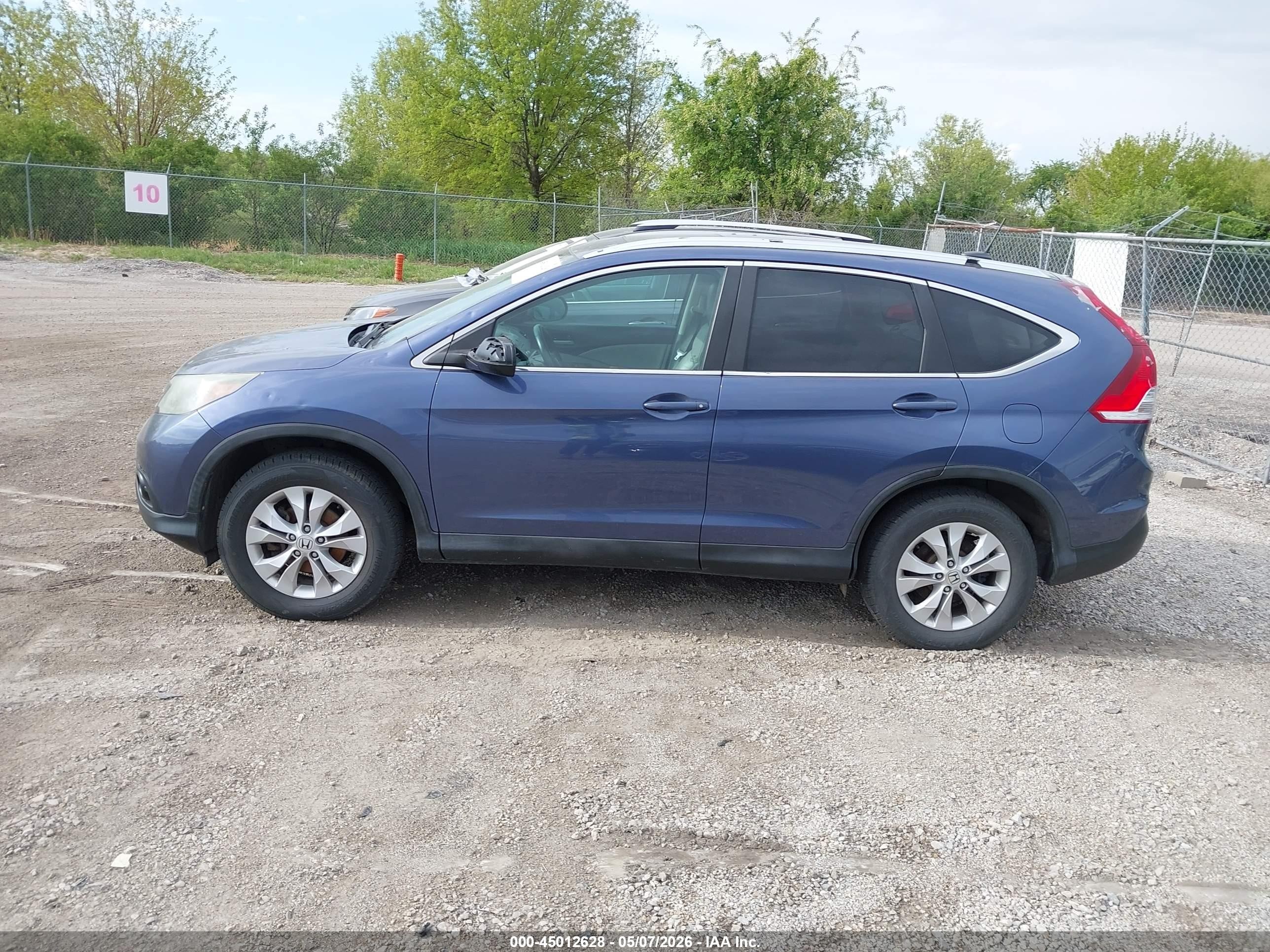 2014 Honda Cr-v Ex-l Синий vin: 2HKRM4H73EH607251