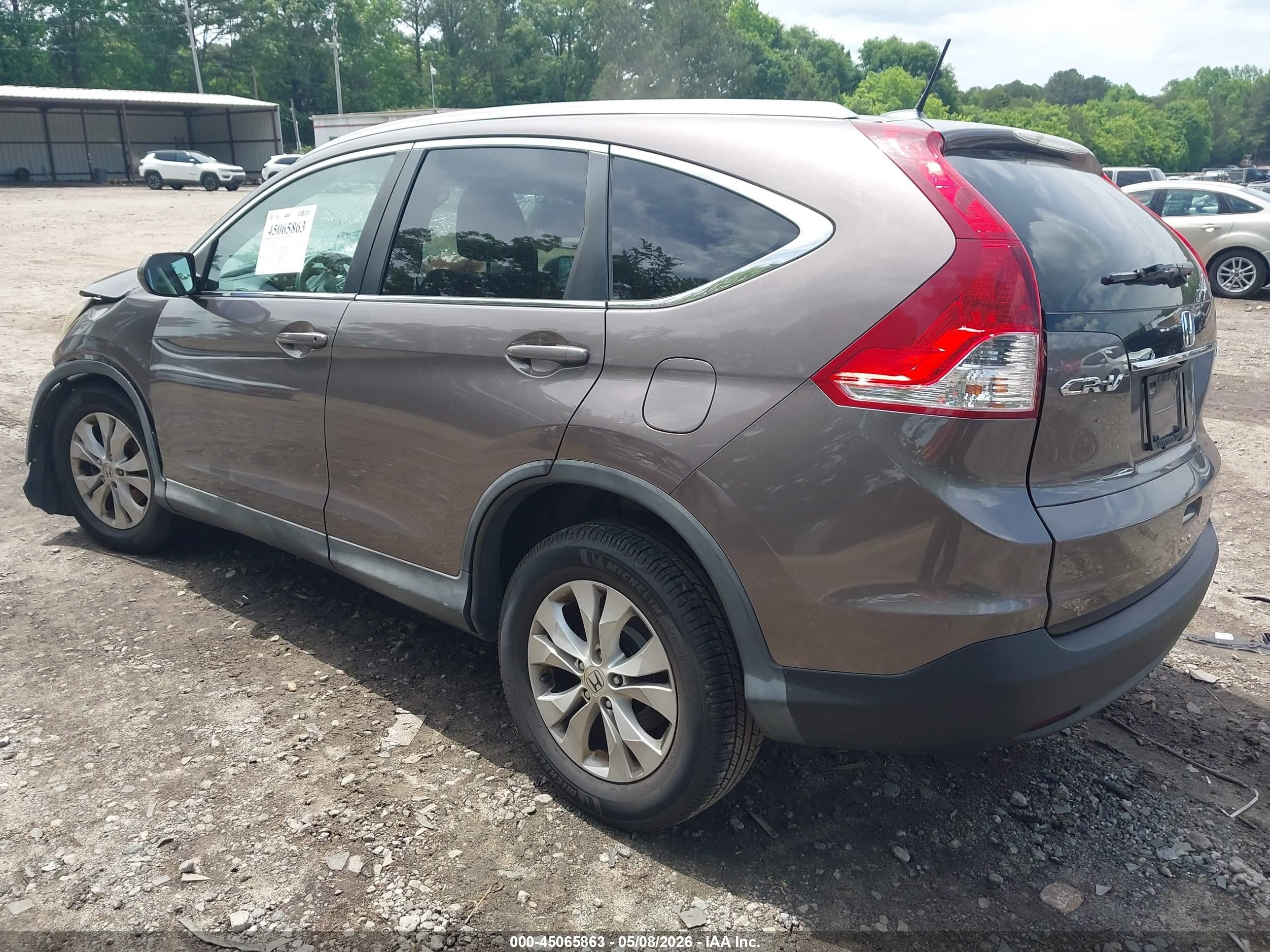 2014 Honda Cr-v Ex-l Gray vin: 2HKRM4H73EH628228