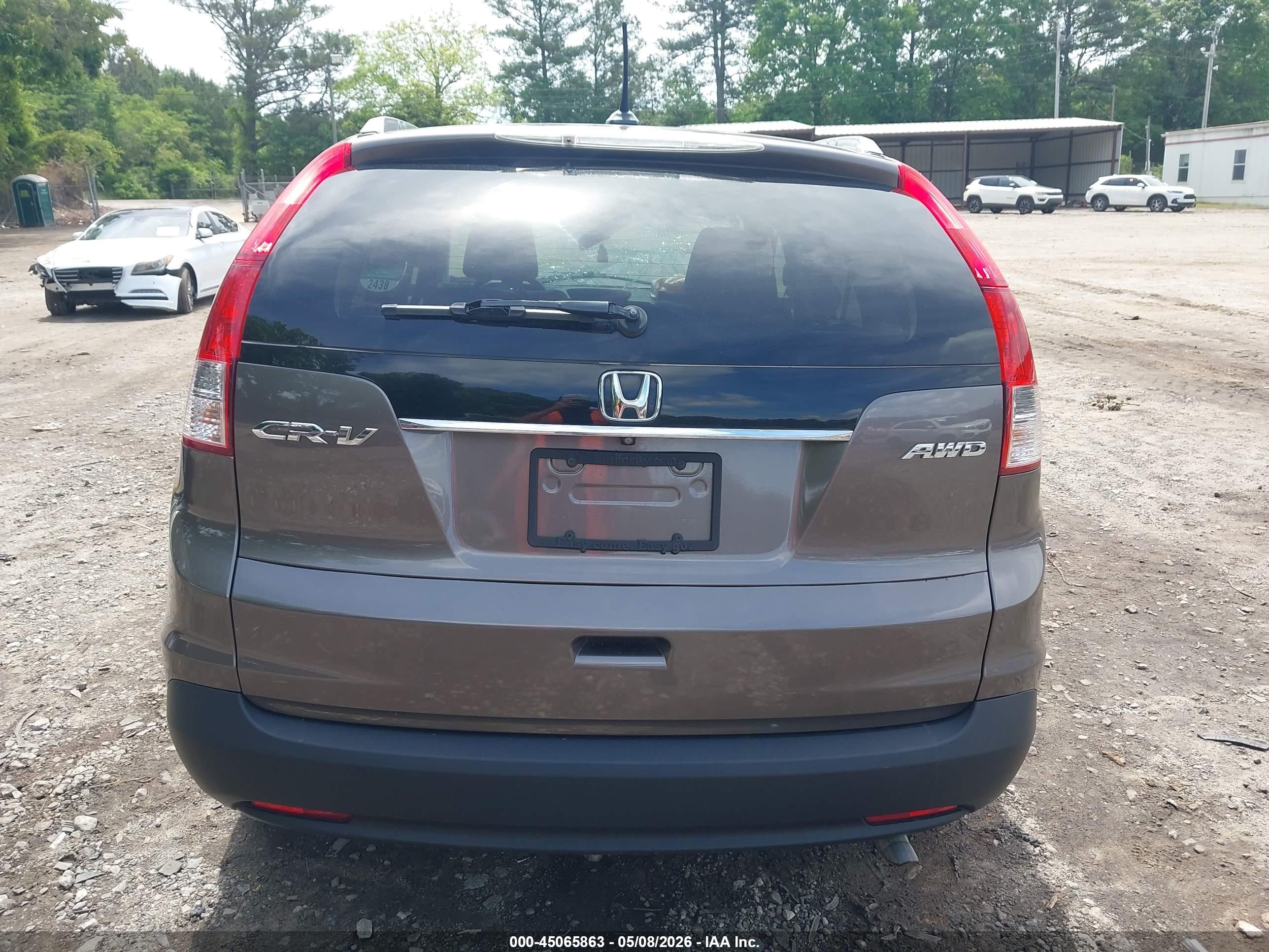 2014 Honda Cr-v Ex-l Gray vin: 2HKRM4H73EH628228