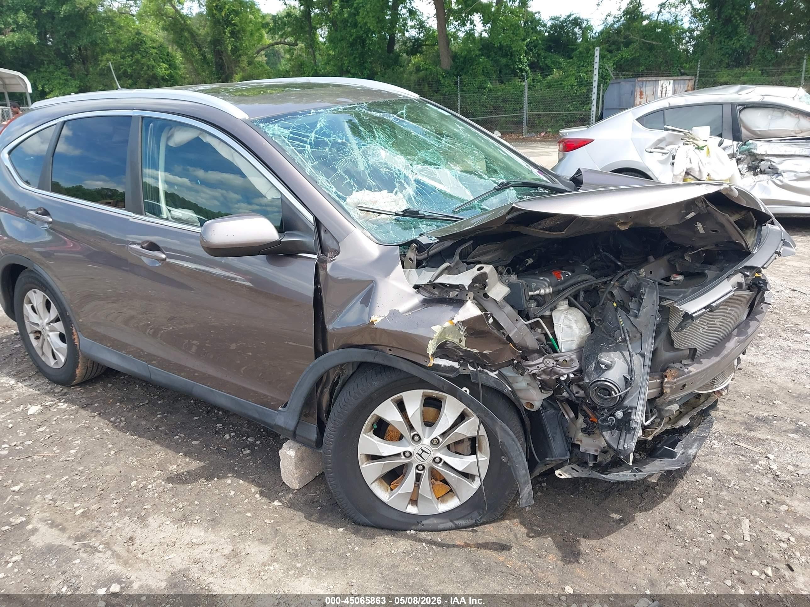 2014 Honda Cr-v Ex-l Серый vin: 2HKRM4H73EH628228