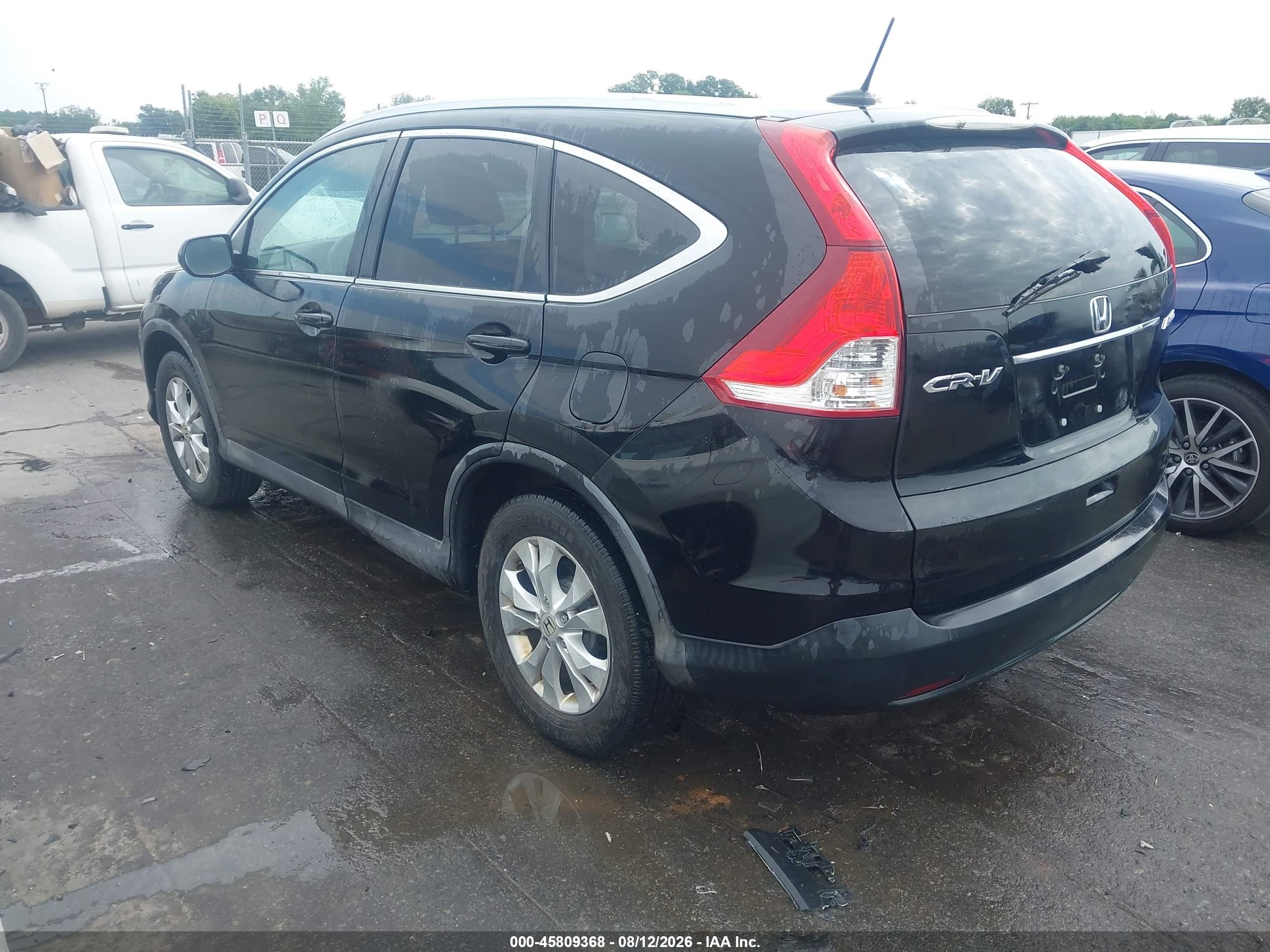 2014 Honda Cr-v Ex-l Black vin: 2HKRM4H73EH639519