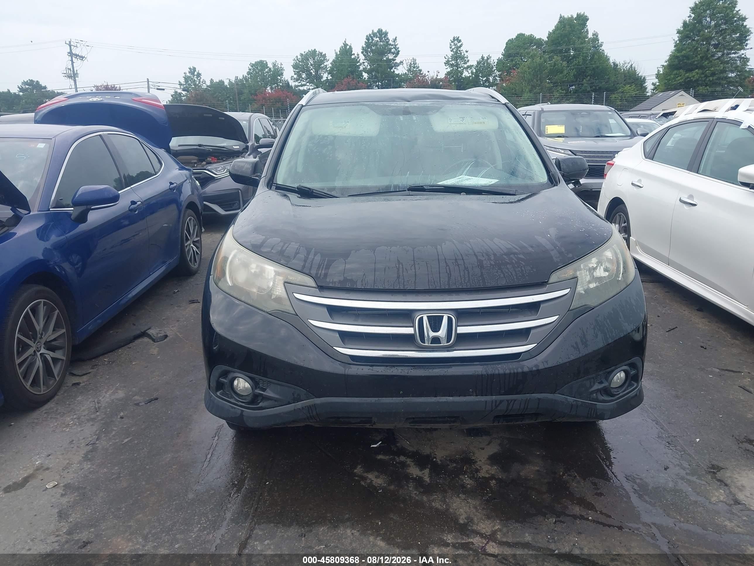 2014 Honda Cr-v Ex-l Black vin: 2HKRM4H73EH639519