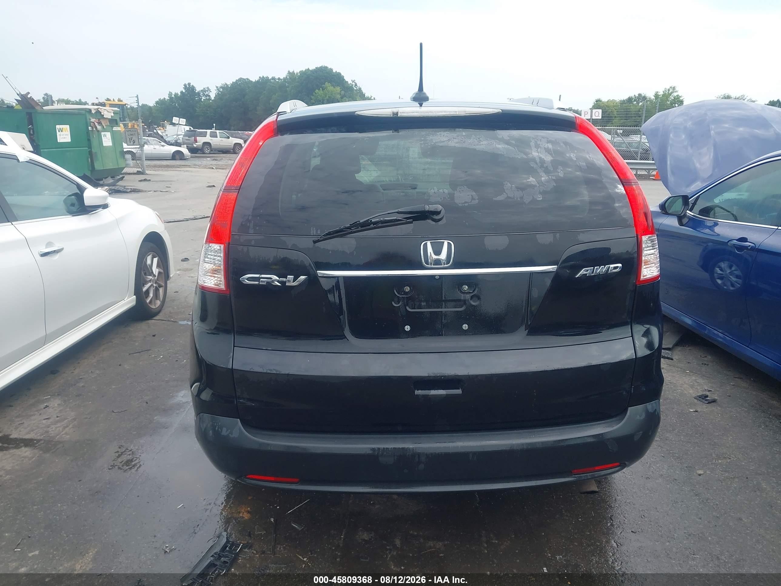 2014 Honda Cr-v Ex-l Black vin: 2HKRM4H73EH639519