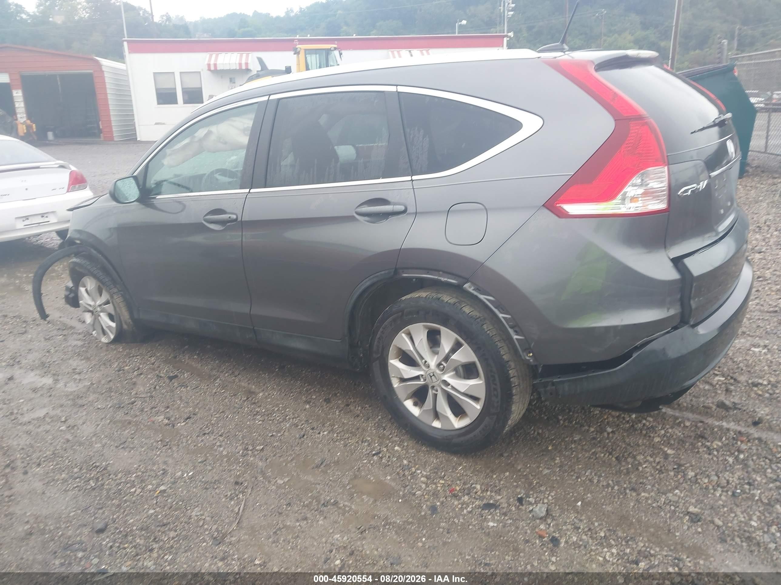 2014 Honda Cr-v Ex-l Gray vin: 2HKRM4H73EH651511
