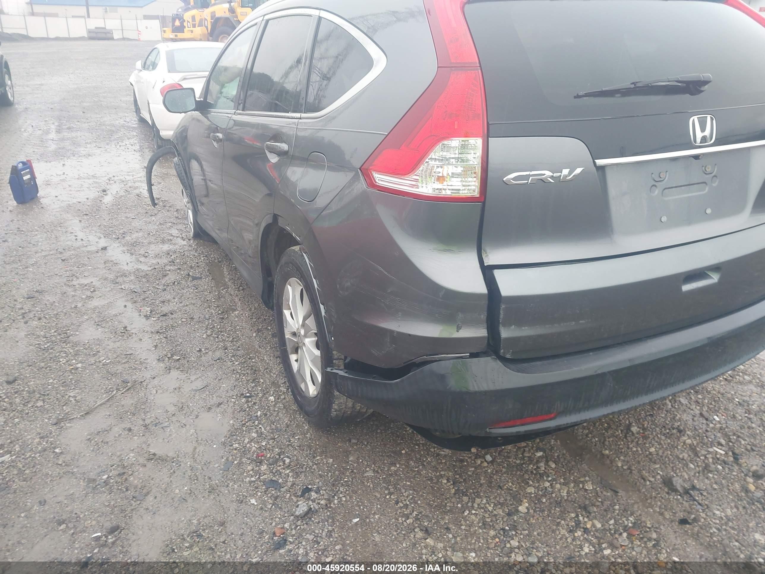 2014 Honda Cr-v Ex-l Gray vin: 2HKRM4H73EH651511