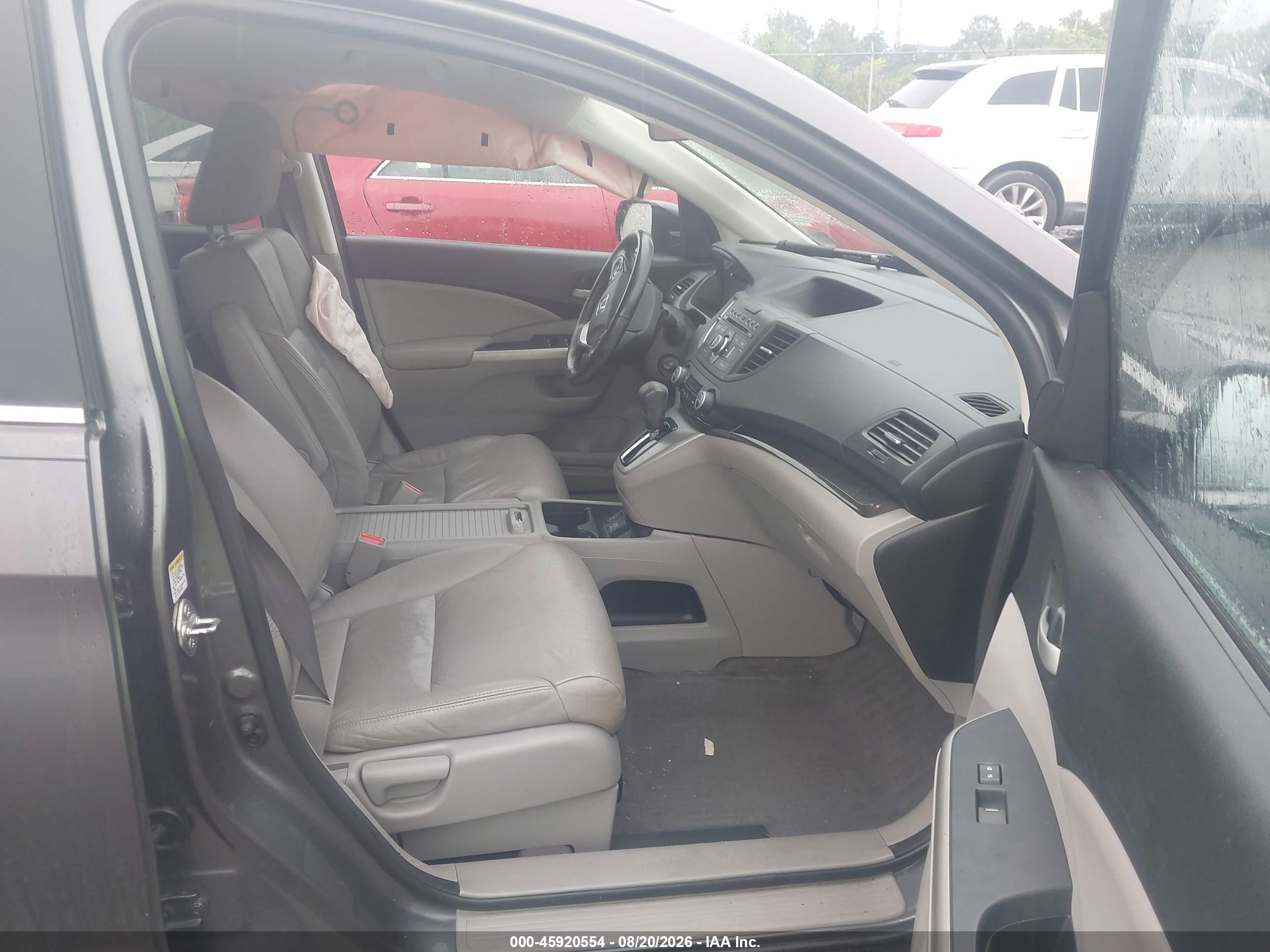 2014 Honda Cr-v Ex-l Gray vin: 2HKRM4H73EH651511