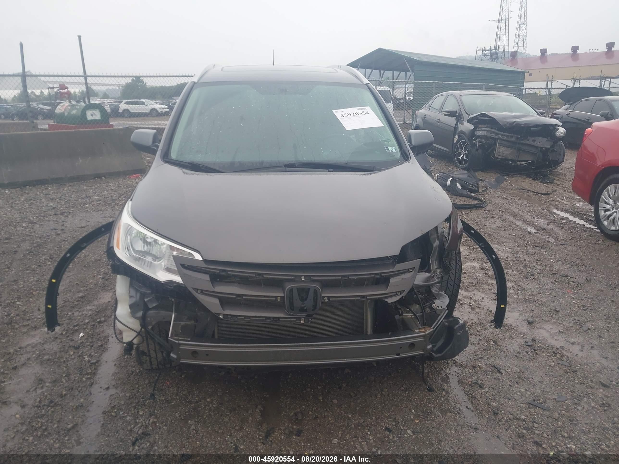 2014 Honda Cr-v Ex-l Gray vin: 2HKRM4H73EH651511