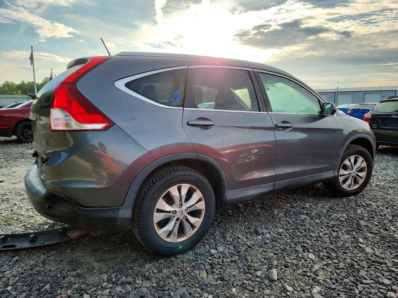 2014 Honda Cr-v Exl Gray vin: 2HKRM4H73EH651573