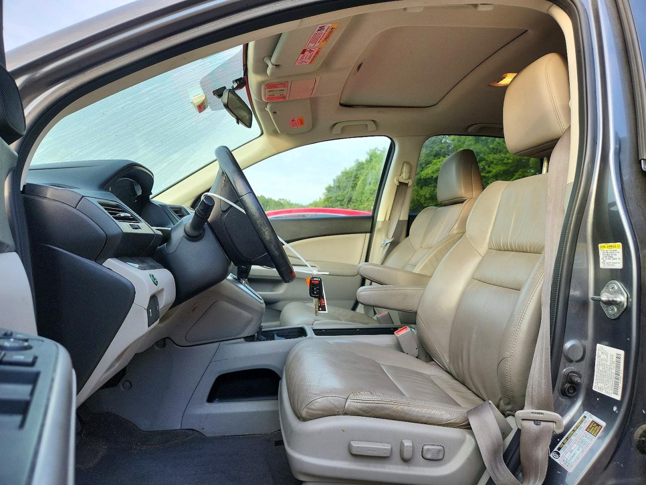 2014 Honda Cr-v Exl Gray vin: 2HKRM4H73EH651573