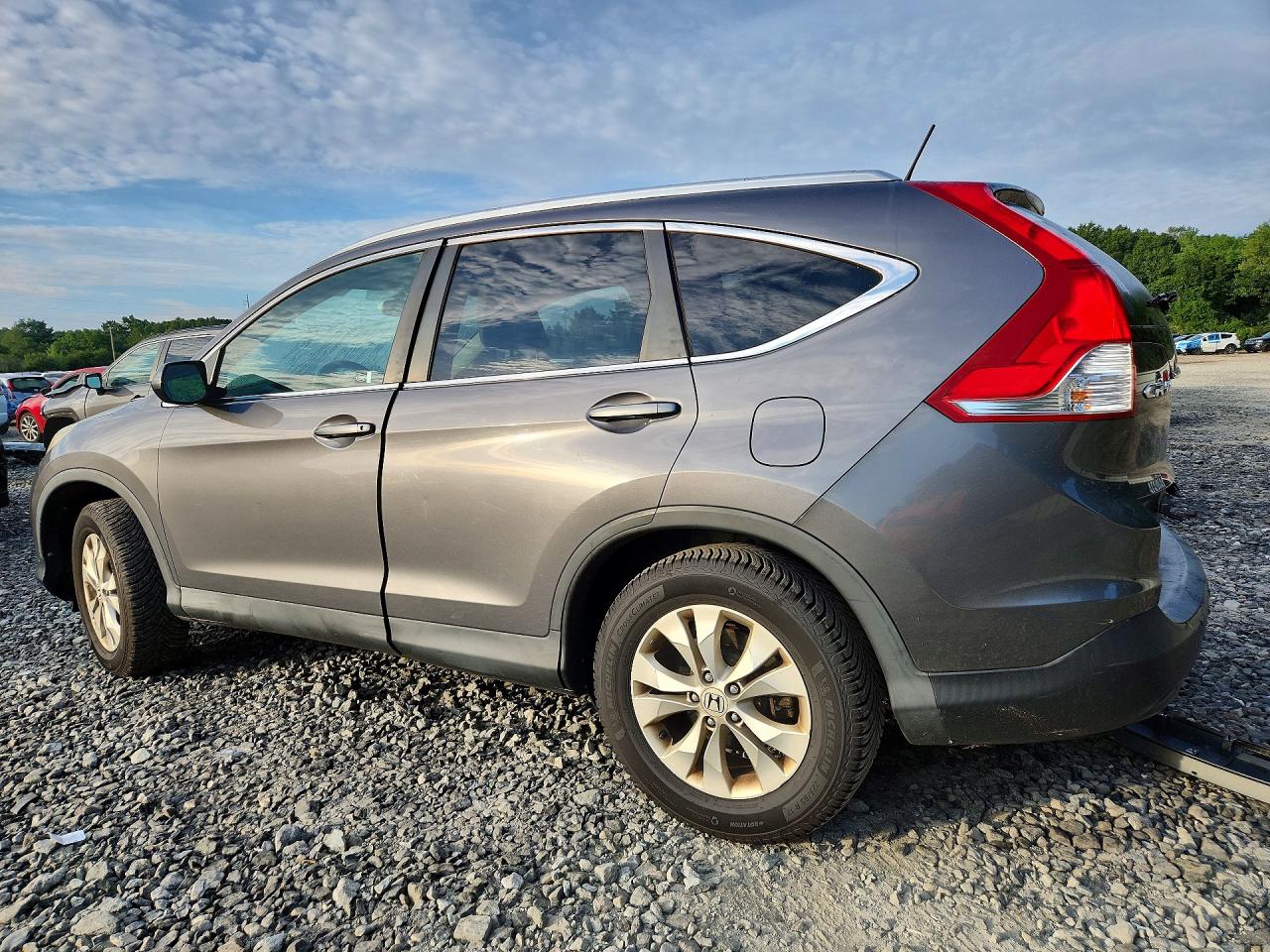 2014 Honda Cr-v Exl Gray vin: 2HKRM4H73EH651573