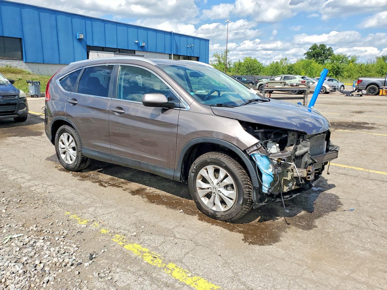 2014 Honda Cr-v Exl Tan vin: 2HKRM4H73EH651654
