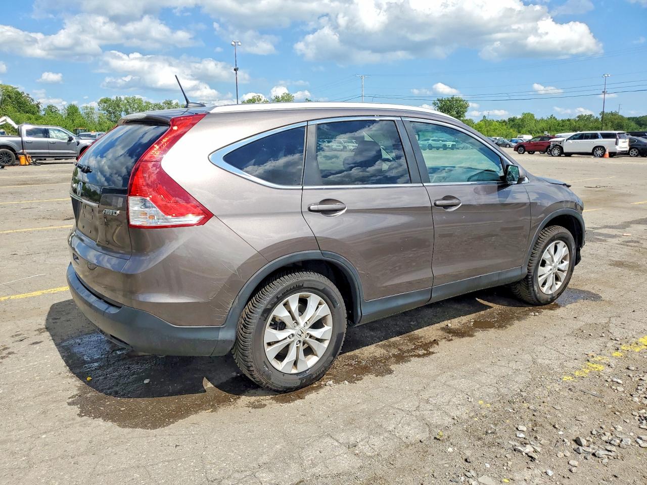 2014 Honda Cr-v Exl Tan vin: 2HKRM4H73EH651654