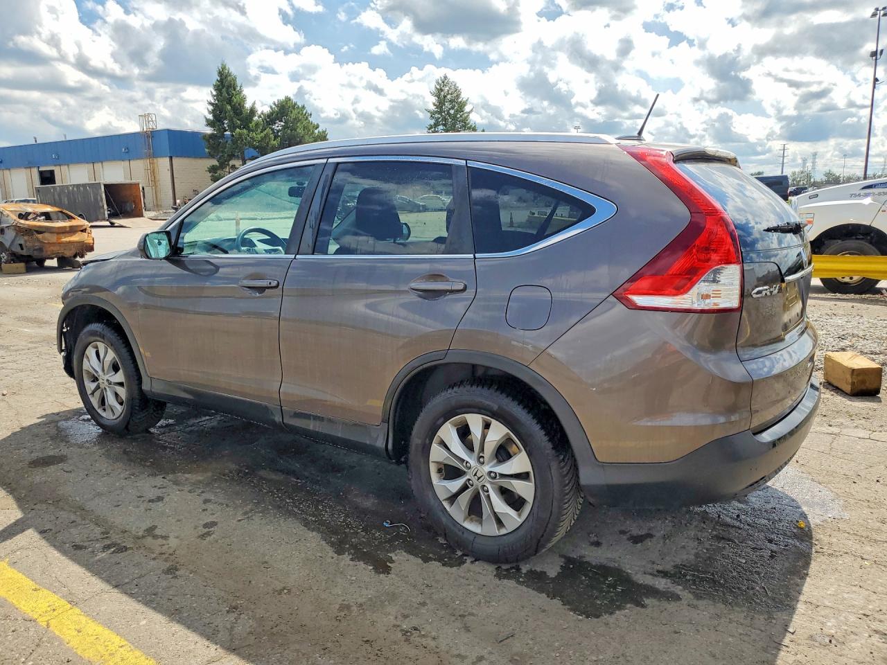2014 Honda Cr-v Exl Tan vin: 2HKRM4H73EH651654