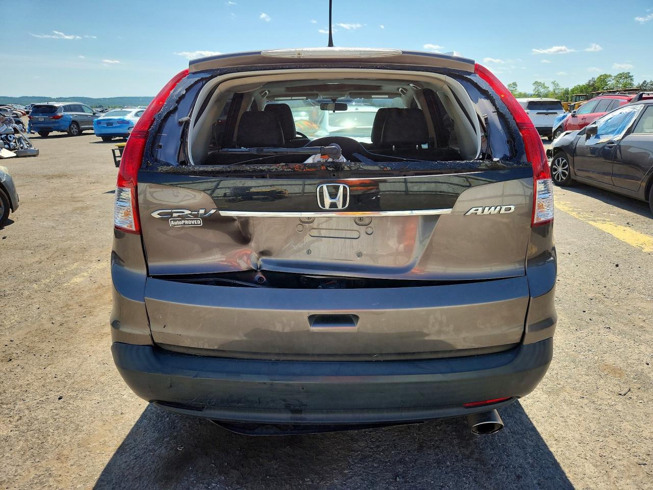 2014 Honda Cr-v Exl Gray vin: 2HKRM4H73EH660368