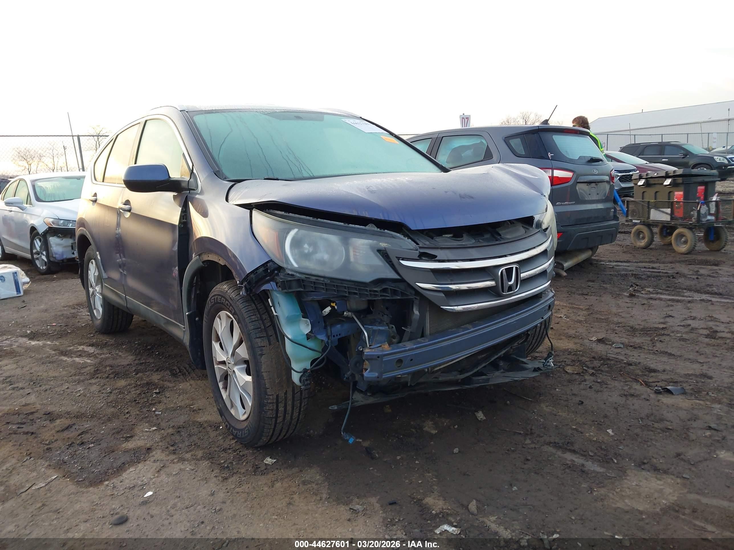 2014 Honda Cr-v Ex-l Silver vin: 2HKRM4H73EH667787