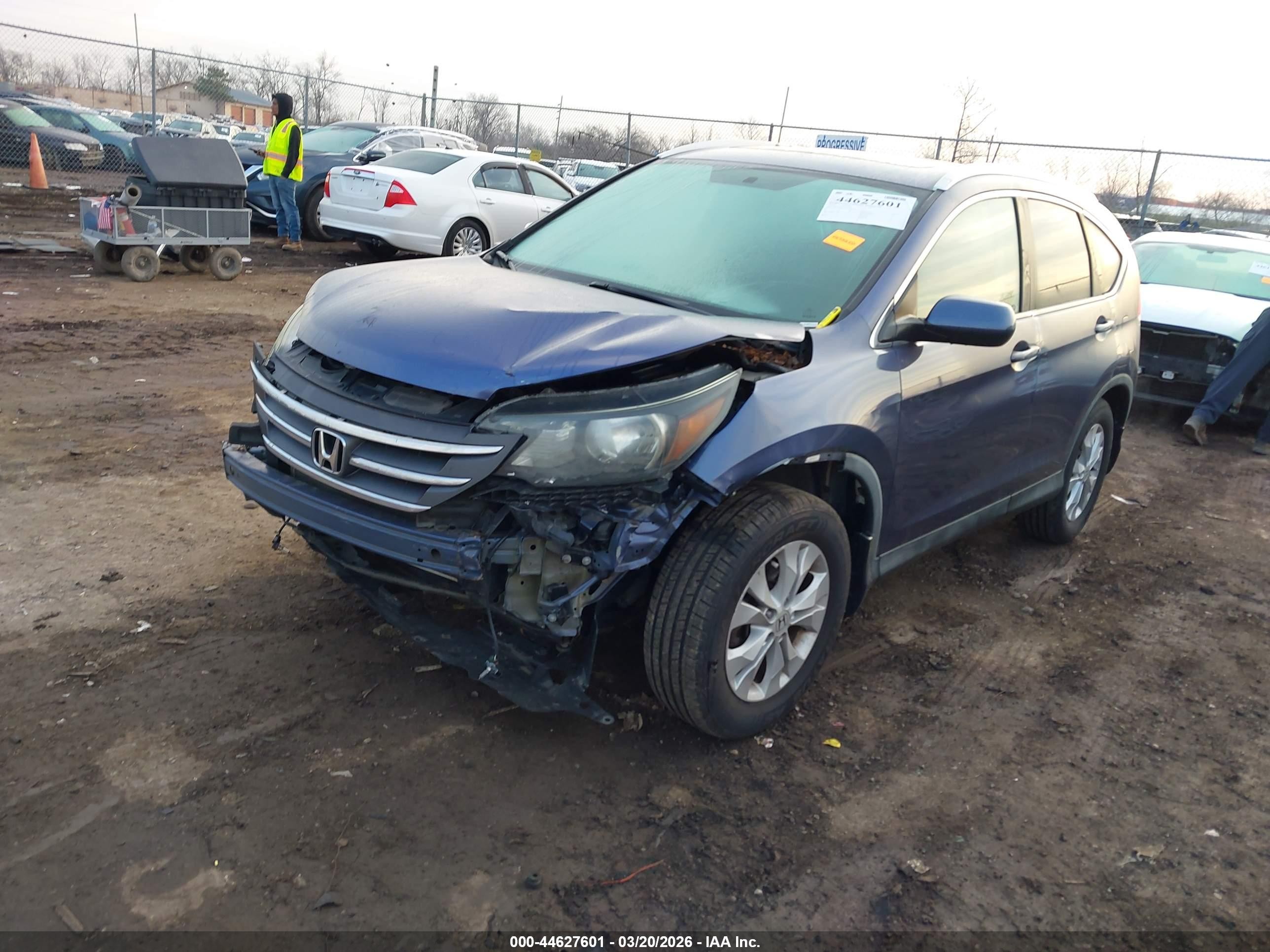 2014 Honda Cr-v Ex-l Silver vin: 2HKRM4H73EH667787