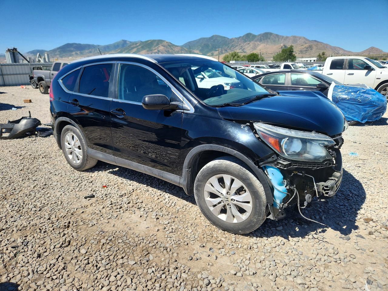 2014 Honda Cr-v Exl Black vin: 2HKRM4H73EH675730