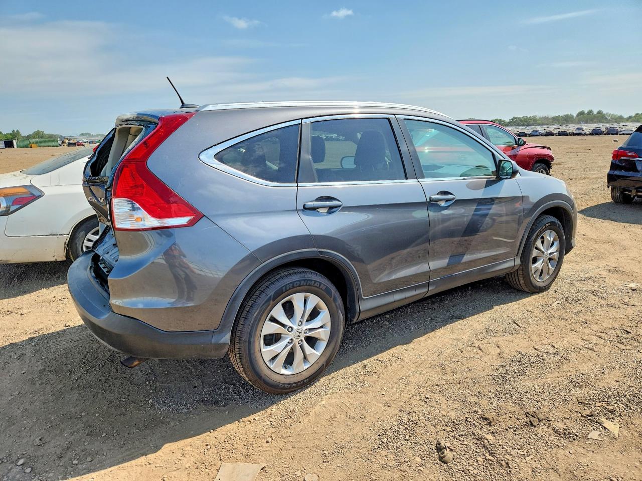 2014 Honda Cr-v Exl Gray vin: 2HKRM4H73EH680958