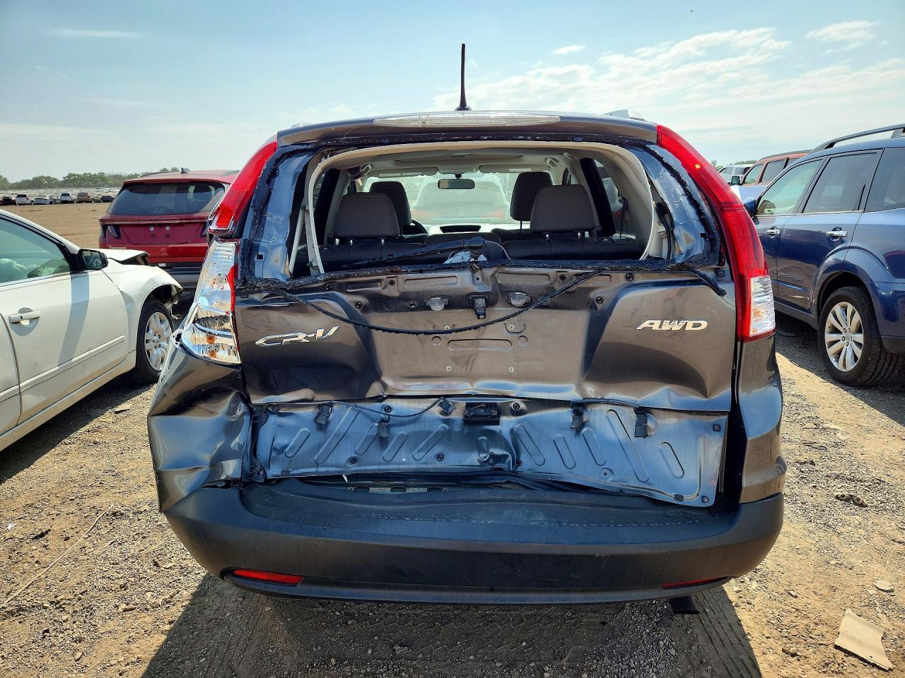 2014 Honda Cr-v Exl Gray vin: 2HKRM4H73EH680958