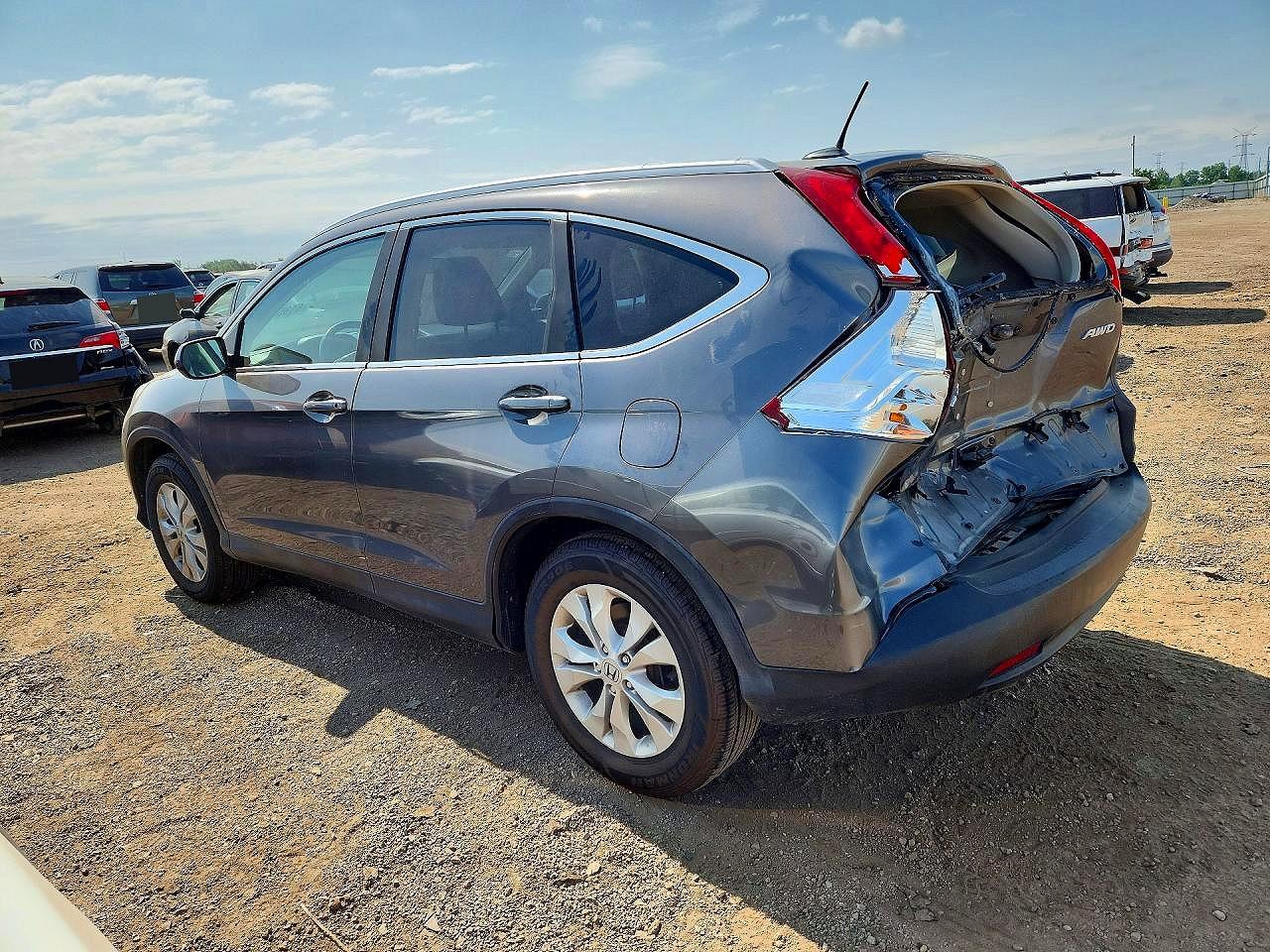 2014 Honda Cr-v Exl Gray vin: 2HKRM4H73EH680958