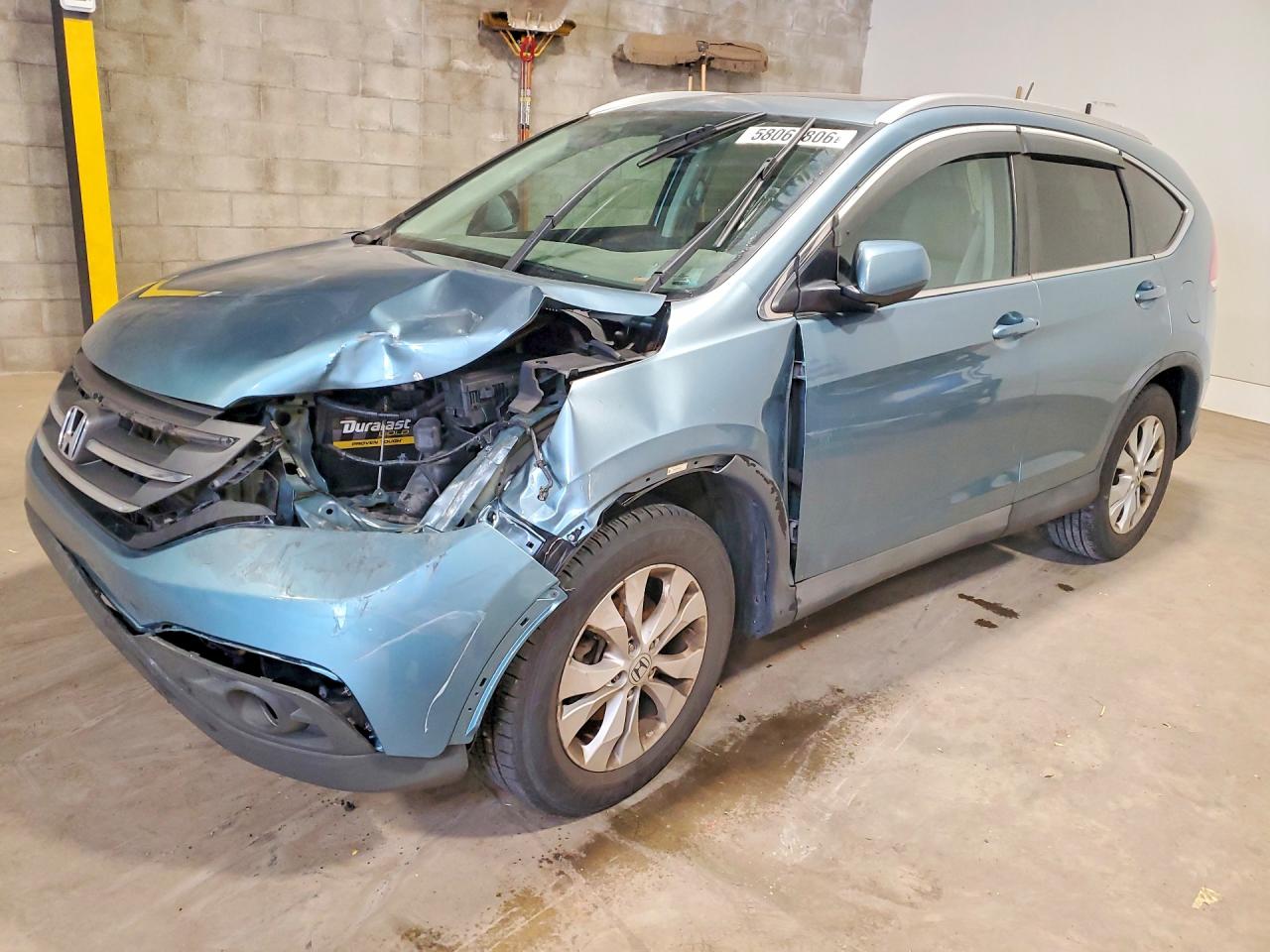 2014 Honda Cr-v Exl Blue vin: 2HKRM4H73EH682290
