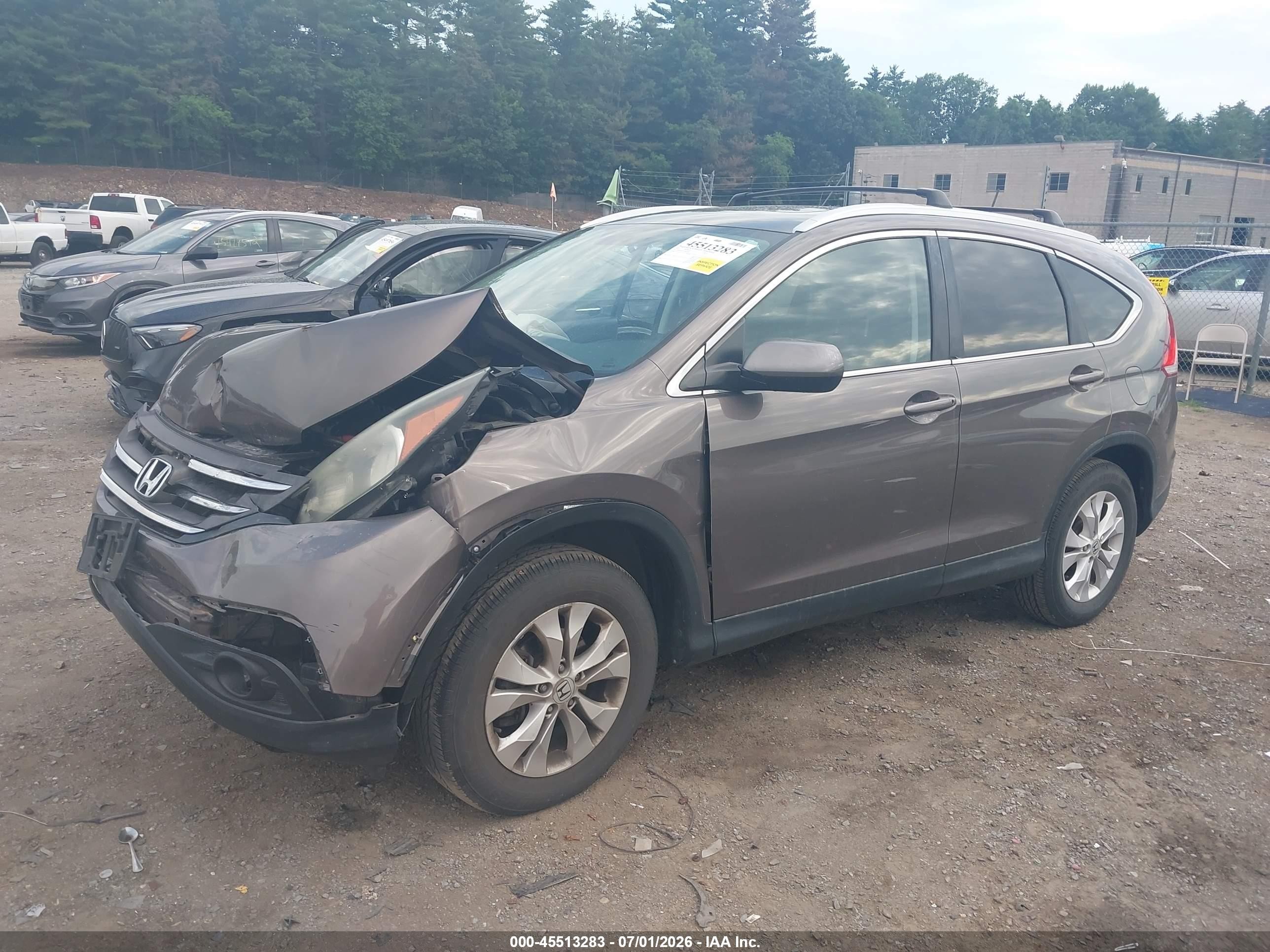 2014 Honda Cr-v Ex-l Коричневый vin: 2HKRM4H73EH683763