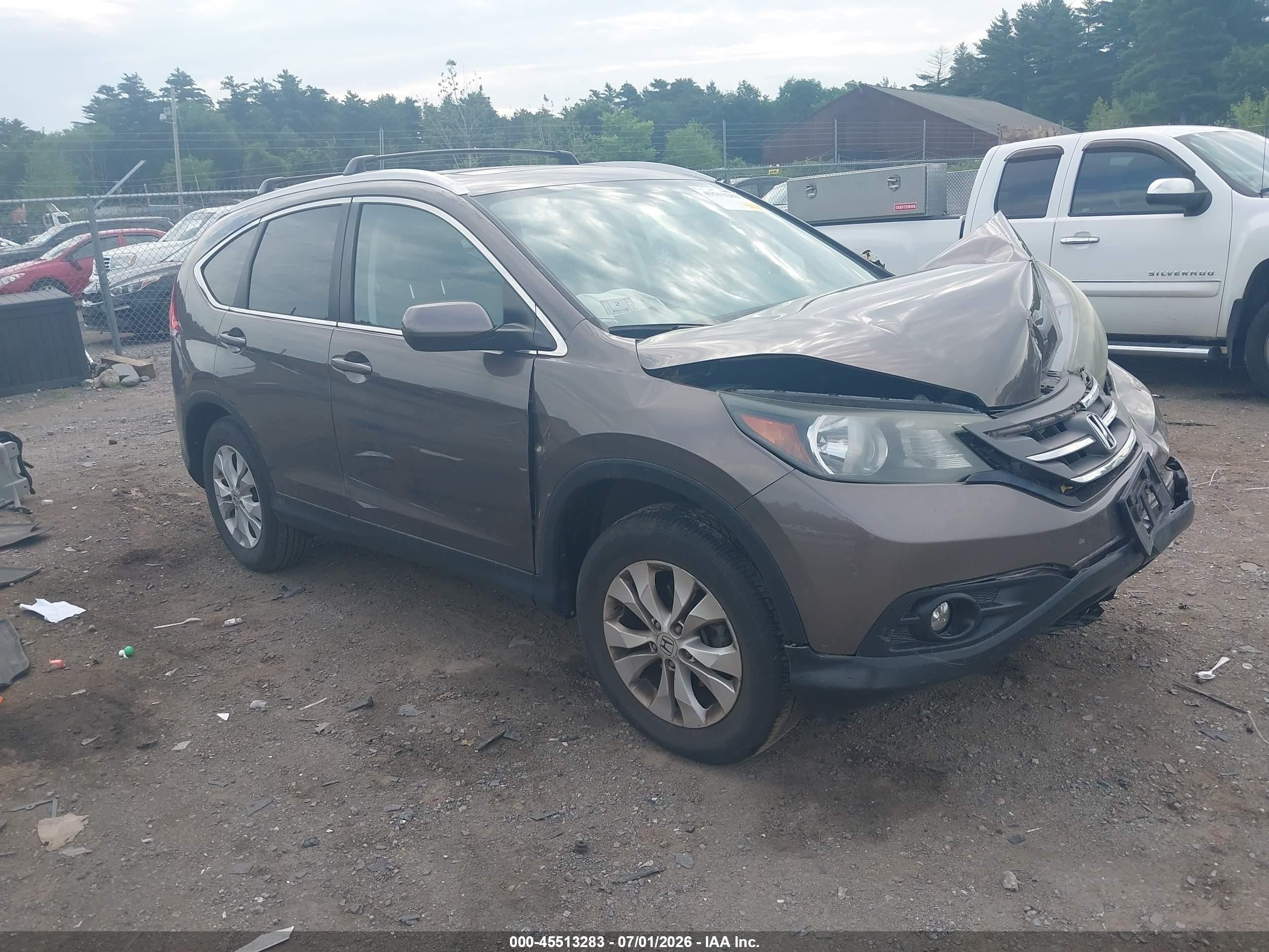 2014 Honda Cr-v Ex-l Коричневый vin: 2HKRM4H73EH683763