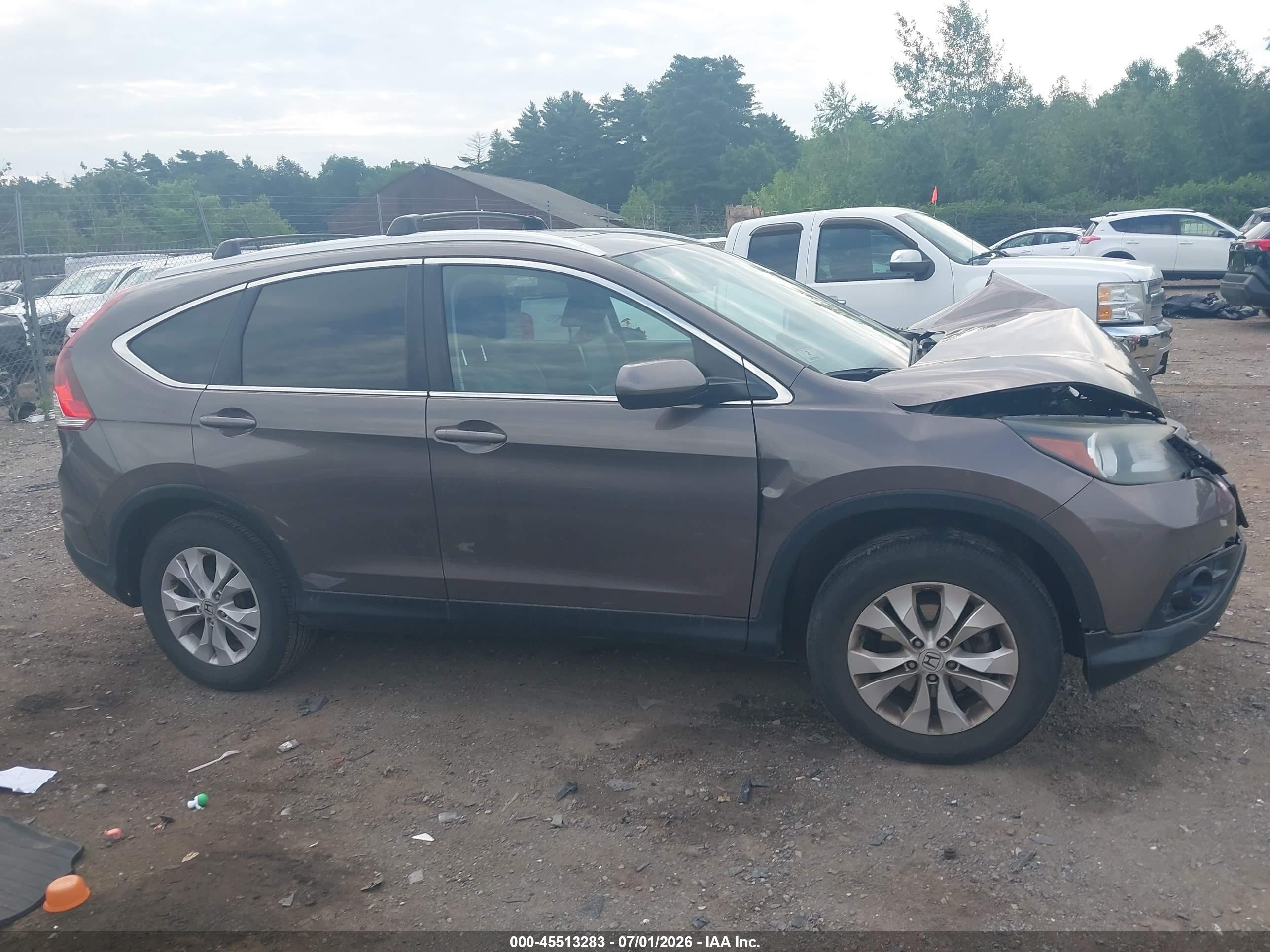 2014 Honda Cr-v Ex-l Коричневый vin: 2HKRM4H73EH683763