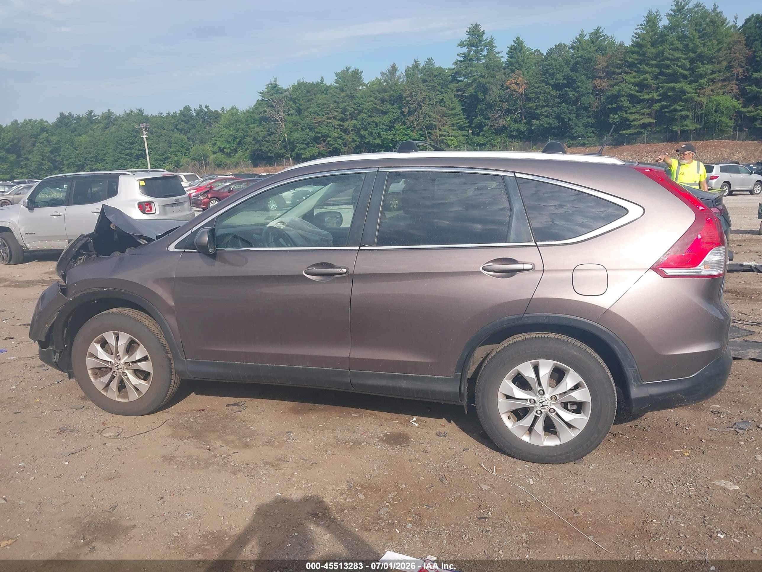 2014 Honda Cr-v Ex-l Коричневый vin: 2HKRM4H73EH683763