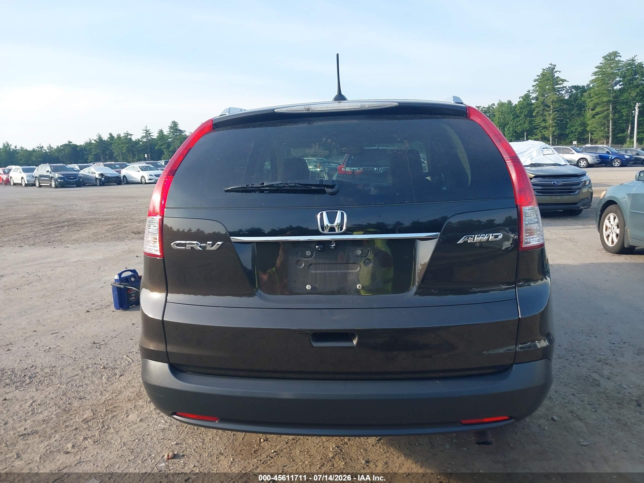 2014 Honda Cr-v Ex-l Black vin: 2HKRM4H73EH692365