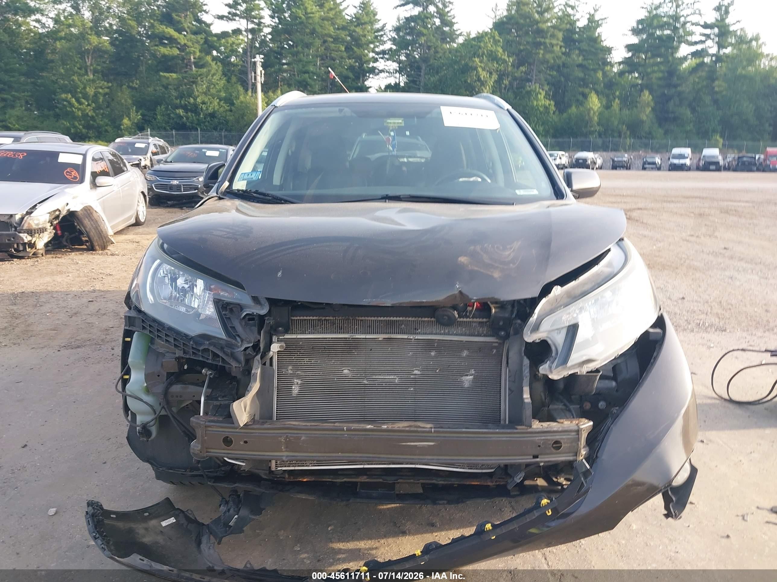 2014 Honda Cr-v Ex-l Black vin: 2HKRM4H73EH692365