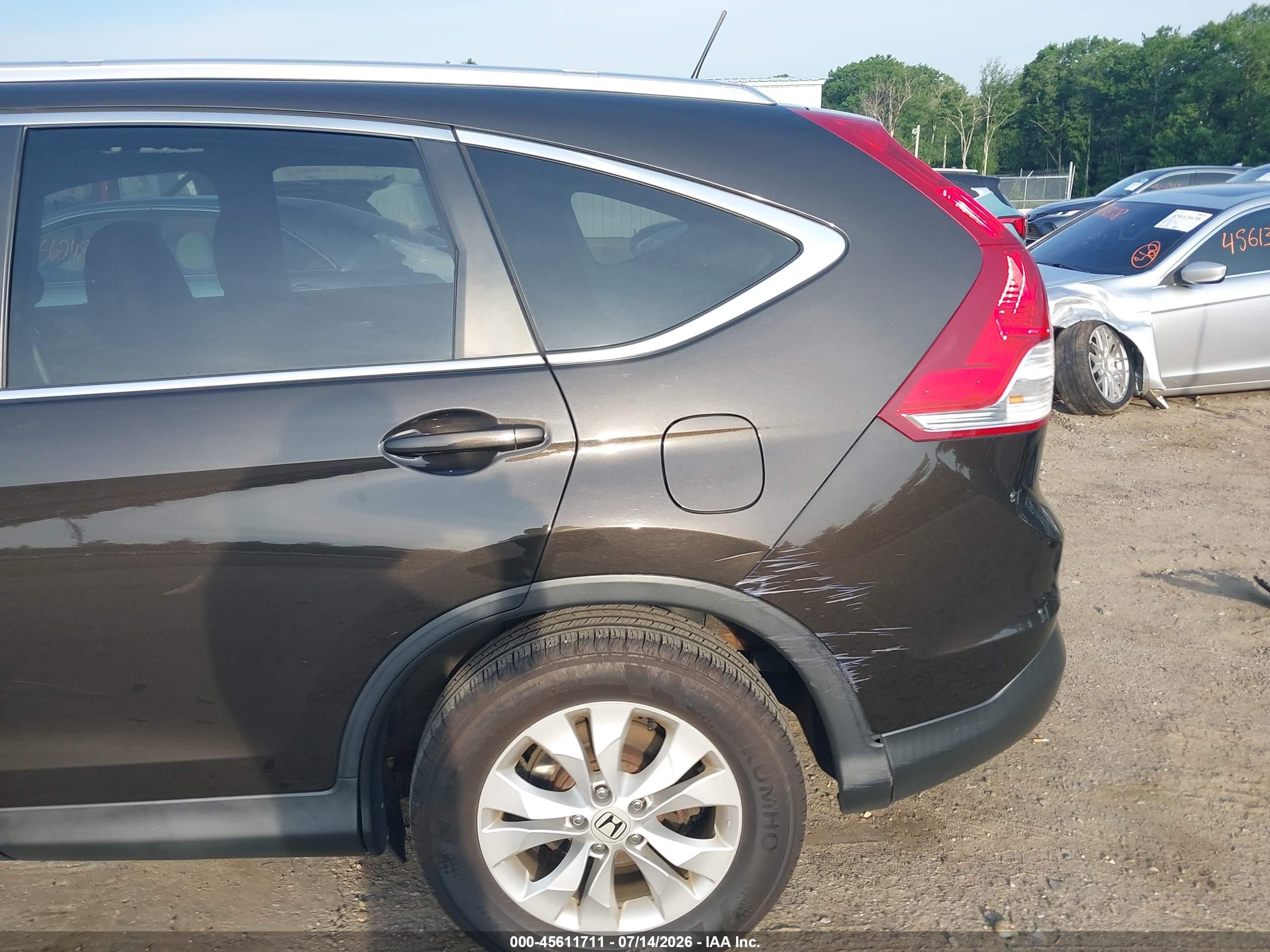 2014 Honda Cr-v Ex-l Black vin: 2HKRM4H73EH692365