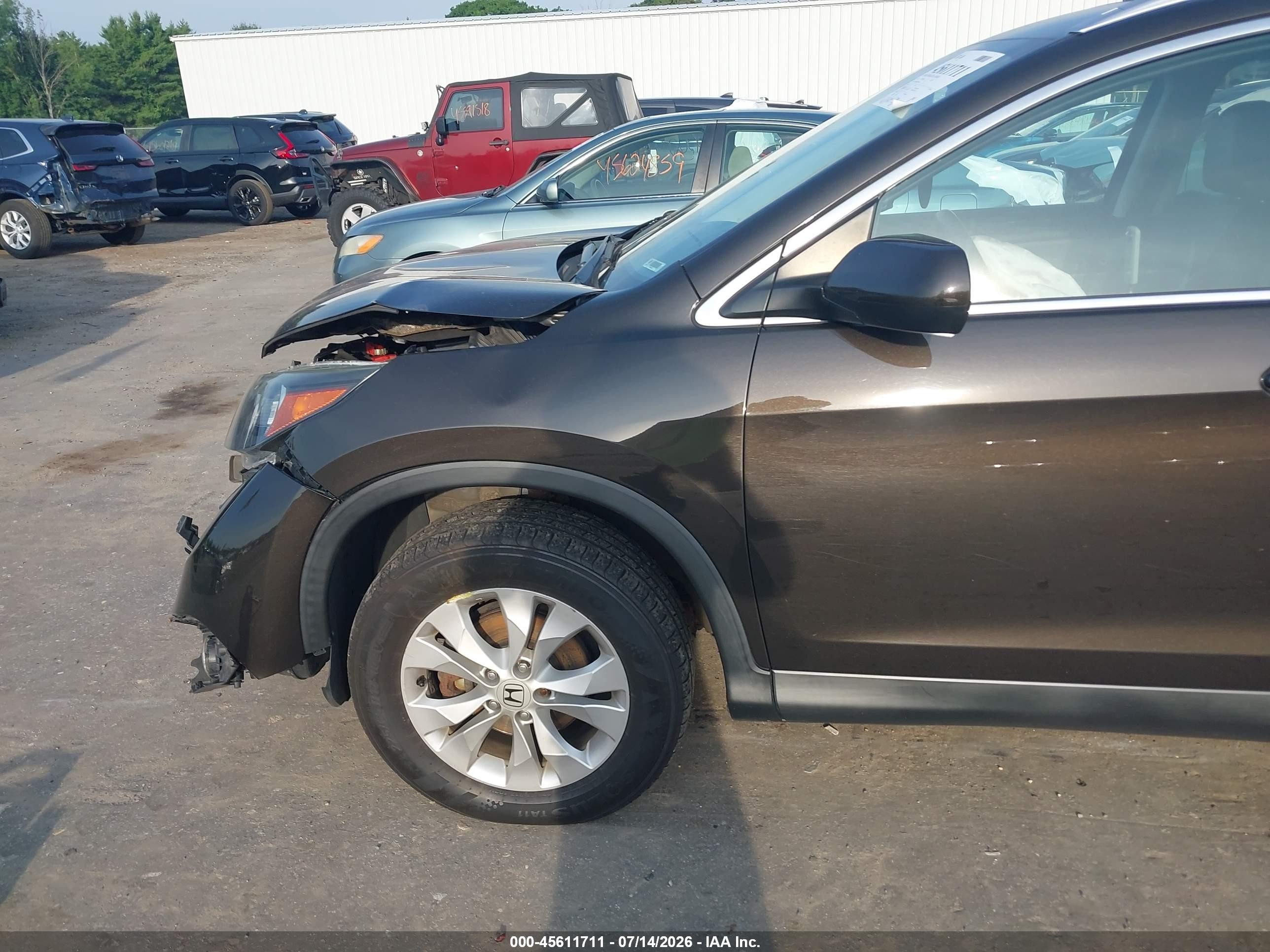 2014 Honda Cr-v Ex-l Black vin: 2HKRM4H73EH692365