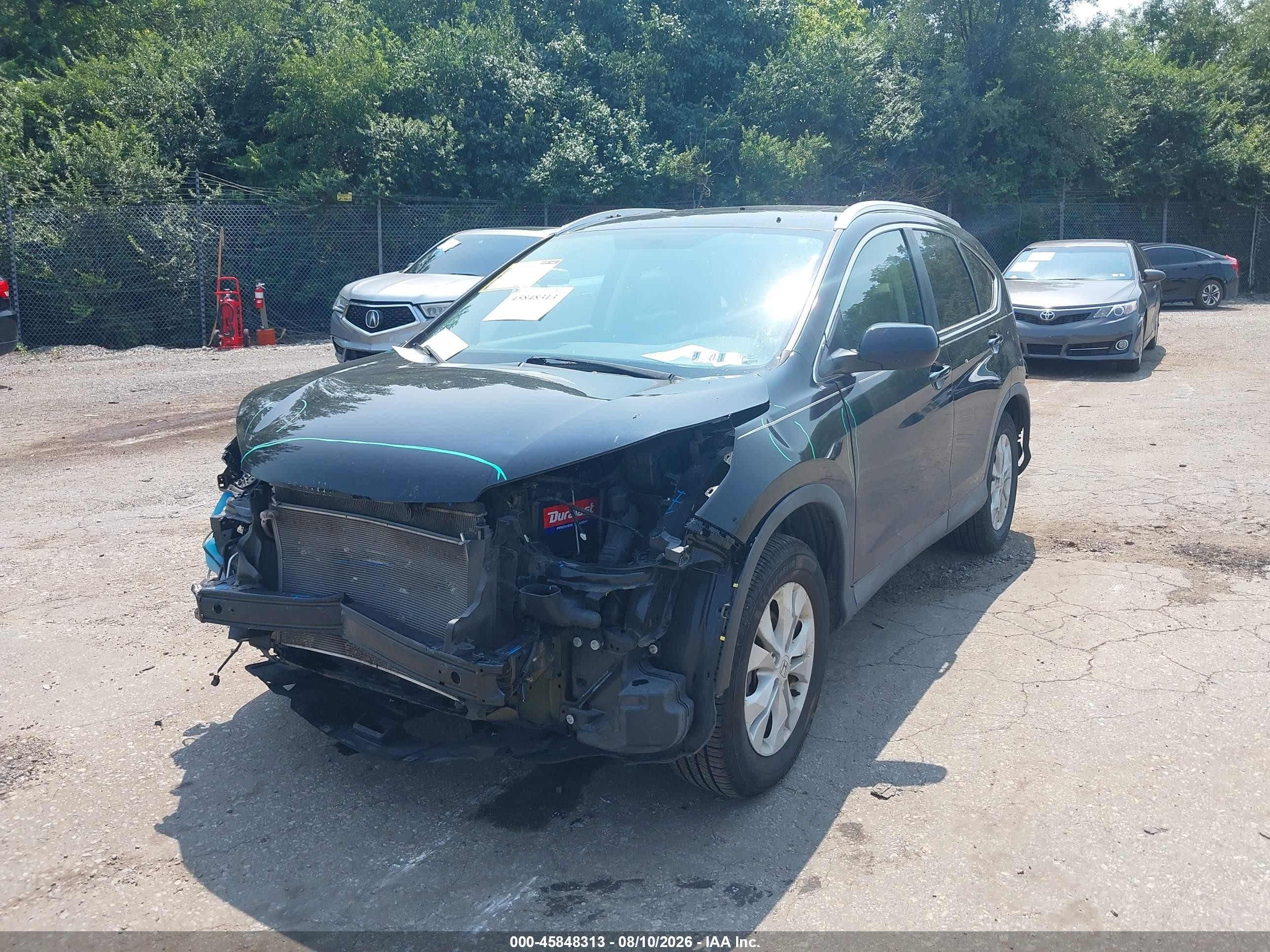 2014 Honda Cr-v Ex-l Черный vin: 2HKRM4H73EH703686