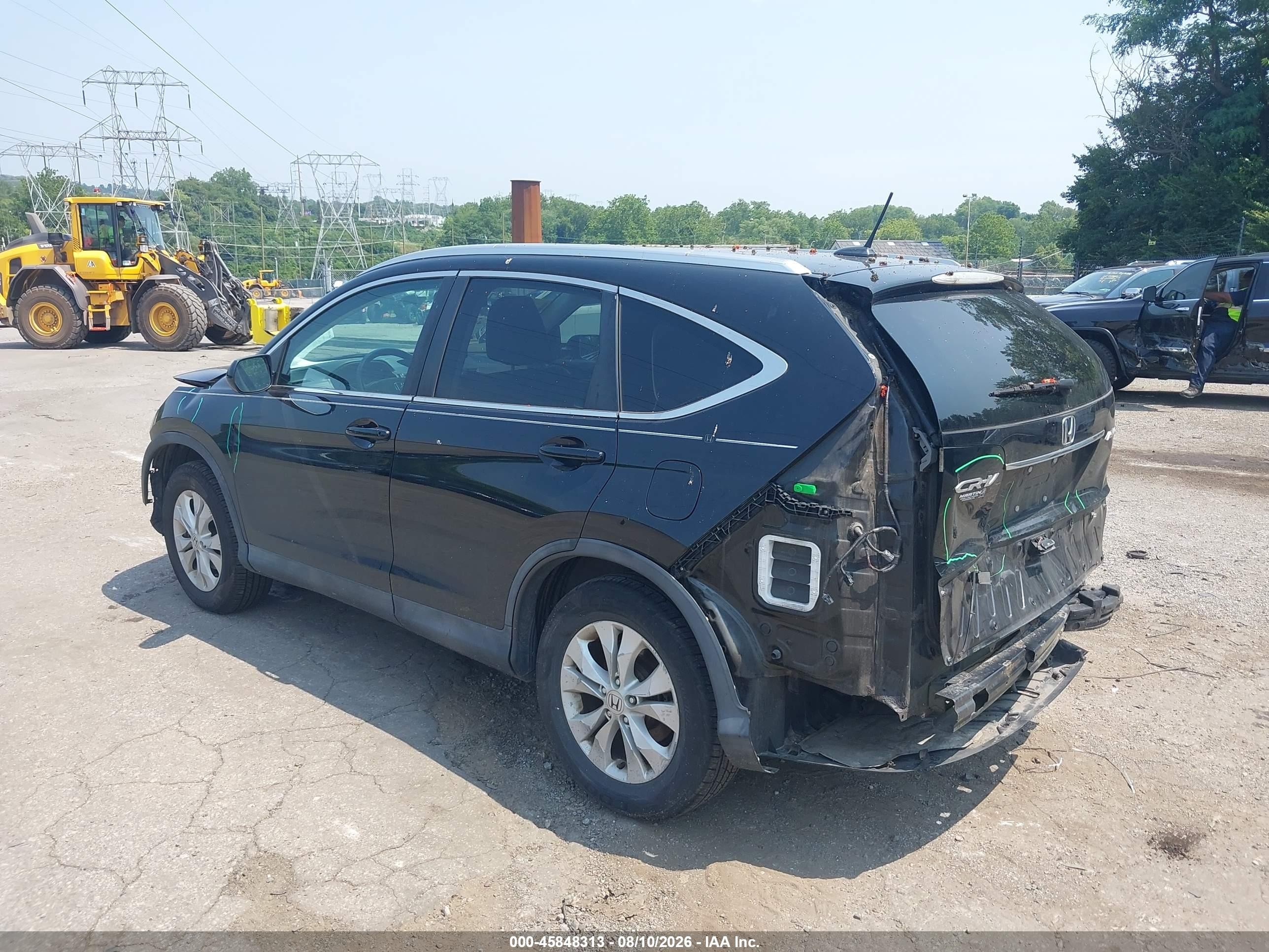 2014 Honda Cr-v Ex-l Черный vin: 2HKRM4H73EH703686
