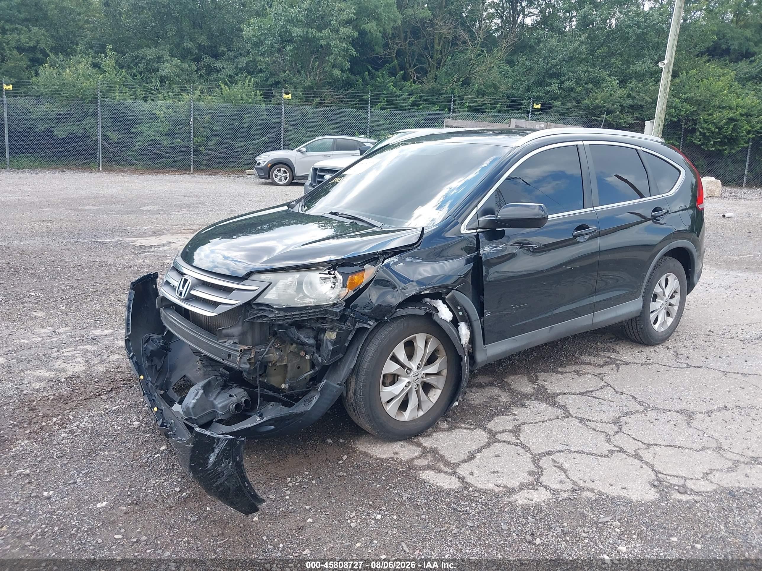 2014 Honda Cr-v Ex-l Black vin: 2HKRM4H73EH713330