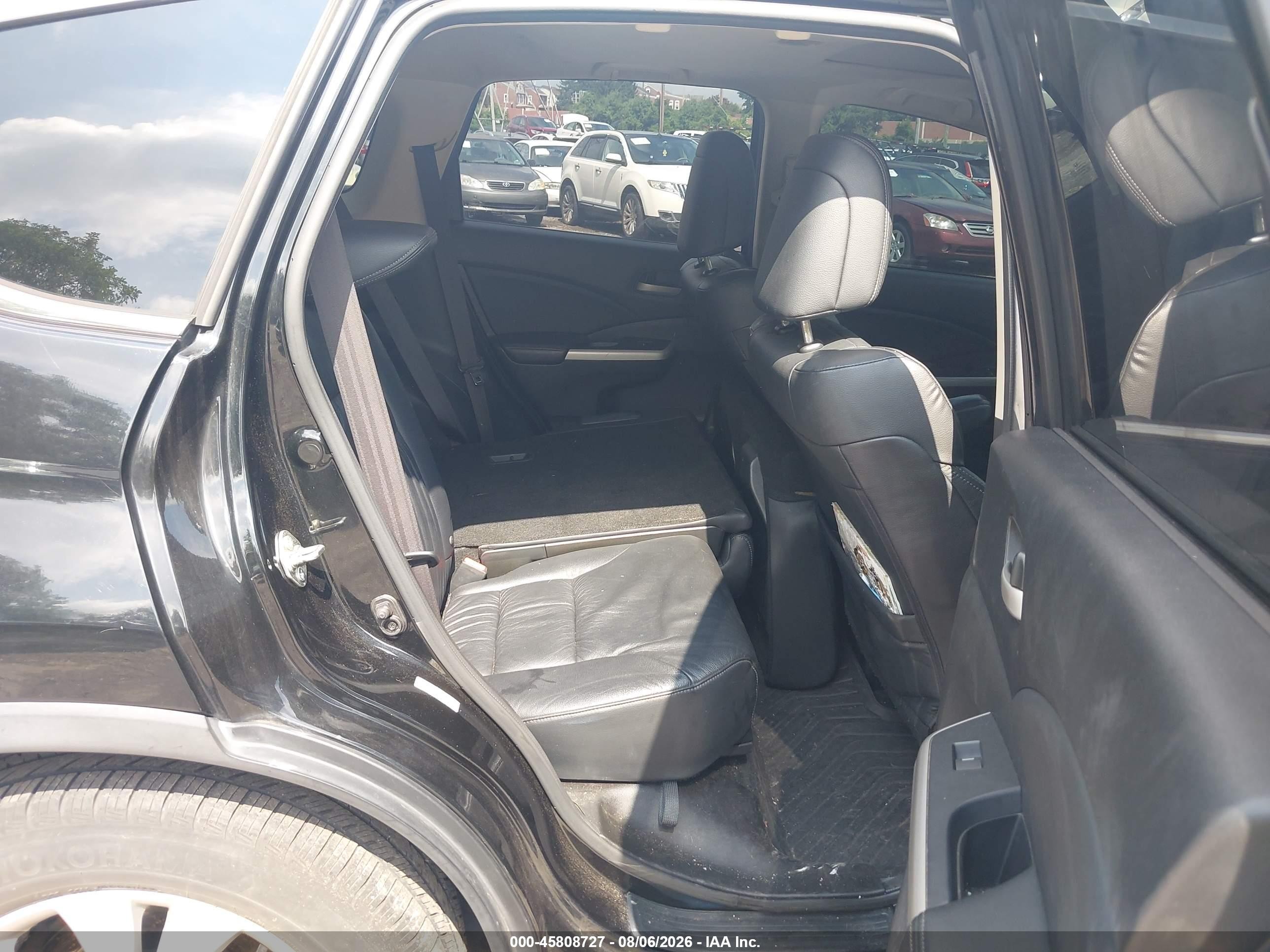 2014 Honda Cr-v Ex-l Black vin: 2HKRM4H73EH713330