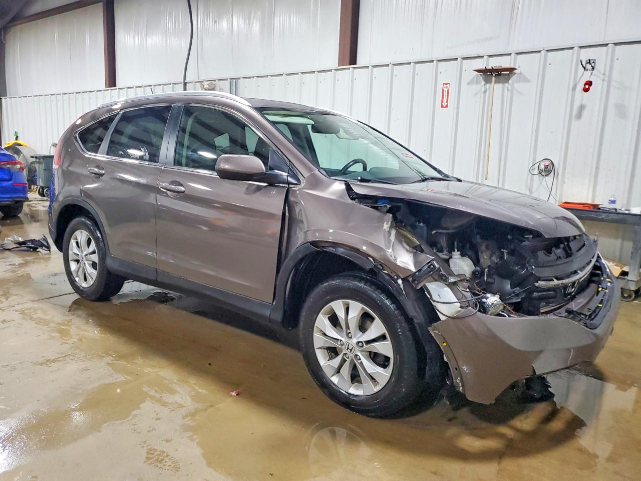 2014 Honda Cr-v Exl Brown vin: 2HKRM4H73EH713876