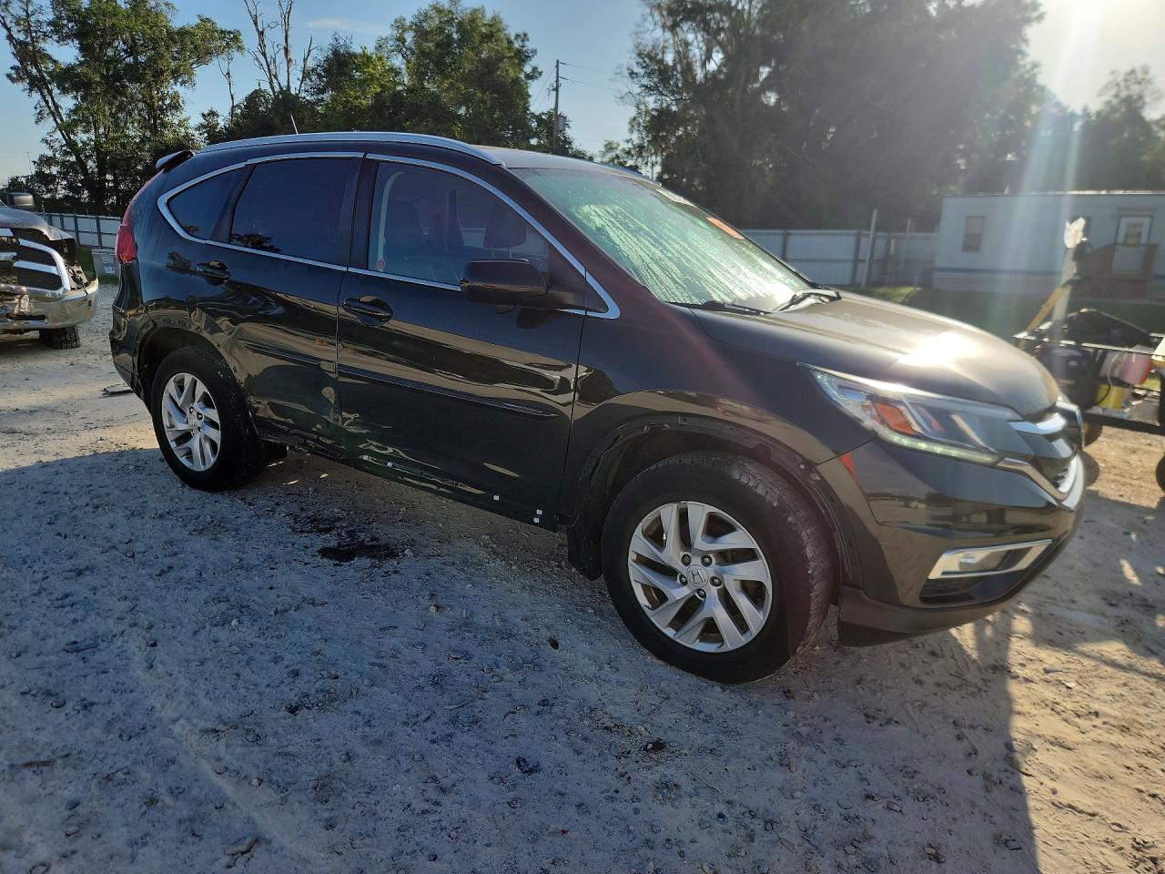 2015 Honda Cr-v Exl Brown vin: 2HKRM4H73FH125543