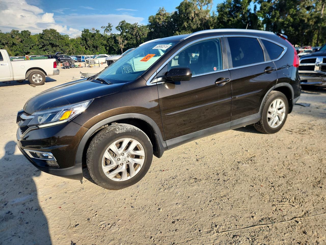 2015 Honda Cr-v Exl Brown vin: 2HKRM4H73FH125543