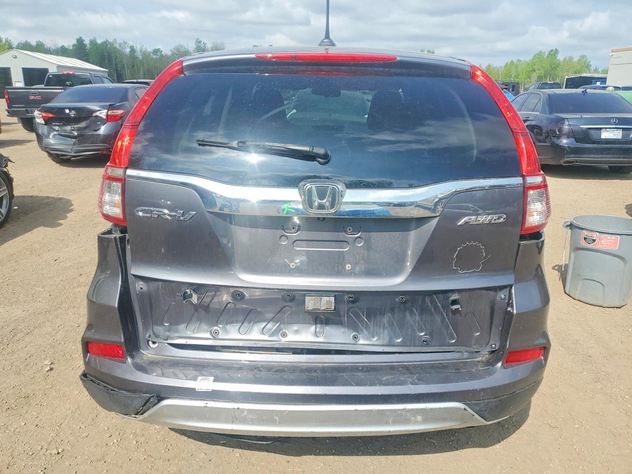 2015 Honda Cr-v Exl Gray vin: 2HKRM4H73FH130905