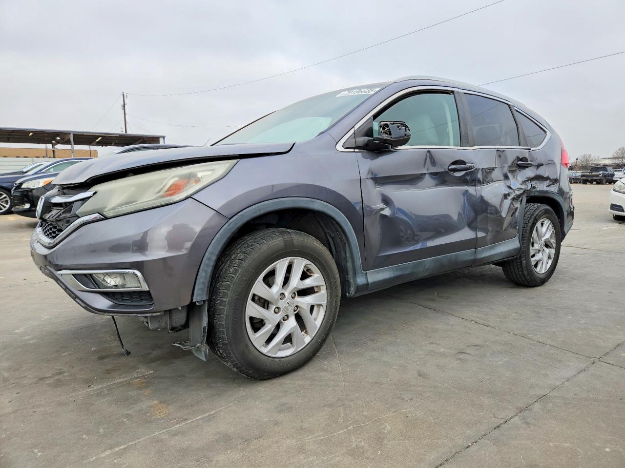 2015 Honda Cr-v Exl Gray vin: 2HKRM4H73FH604657