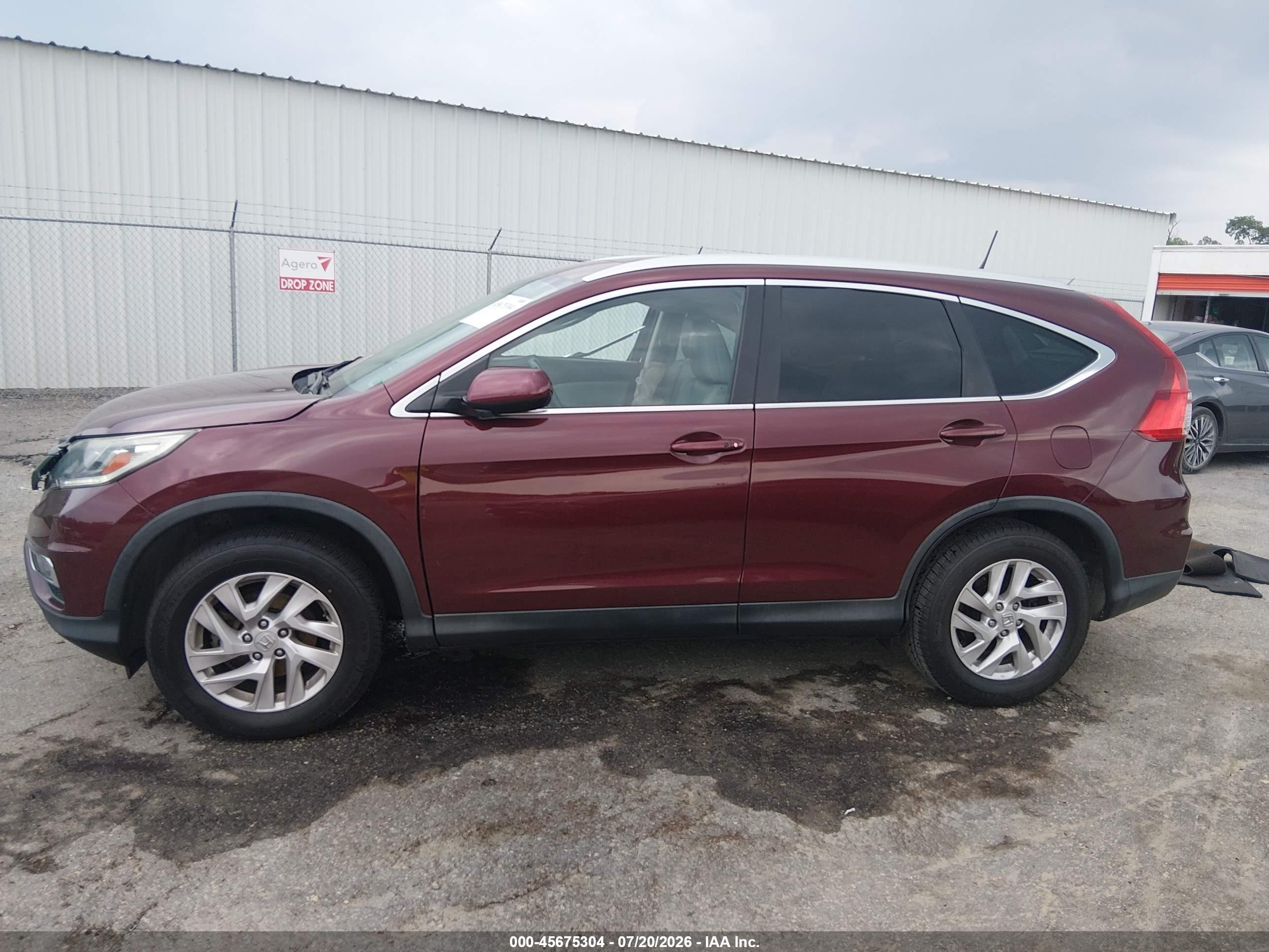 2015 Honda Cr-v Ex-l Бордовый vin: 2HKRM4H73FH608983