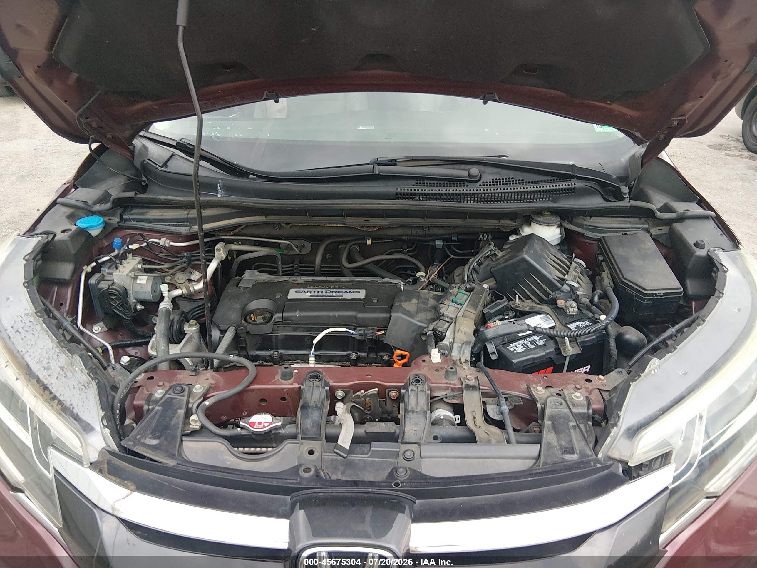 2015 Honda Cr-v Ex-l Бордовый vin: 2HKRM4H73FH608983