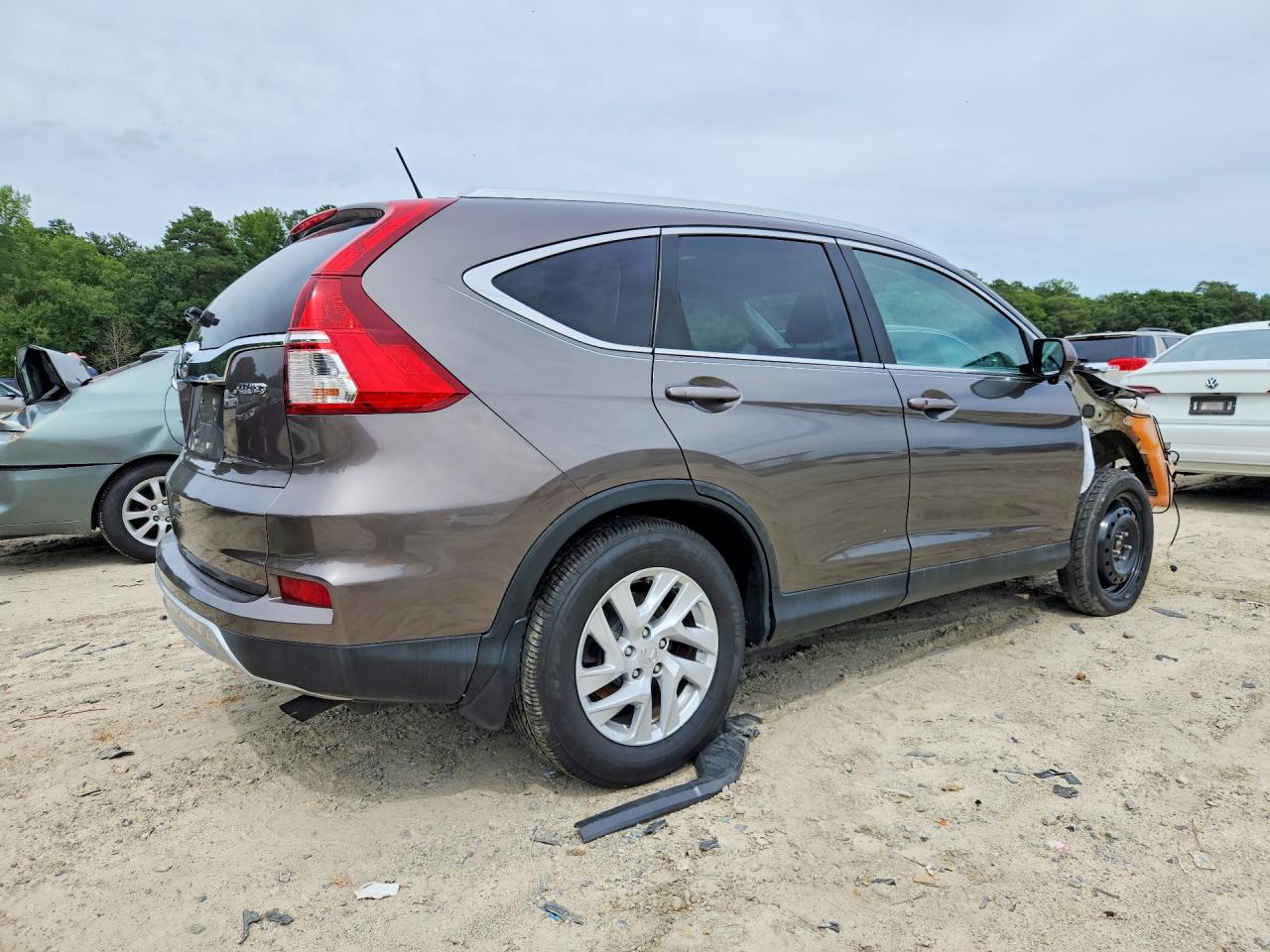 2015 Honda Cr-v Exl Brown vin: 2HKRM4H73FH617019
