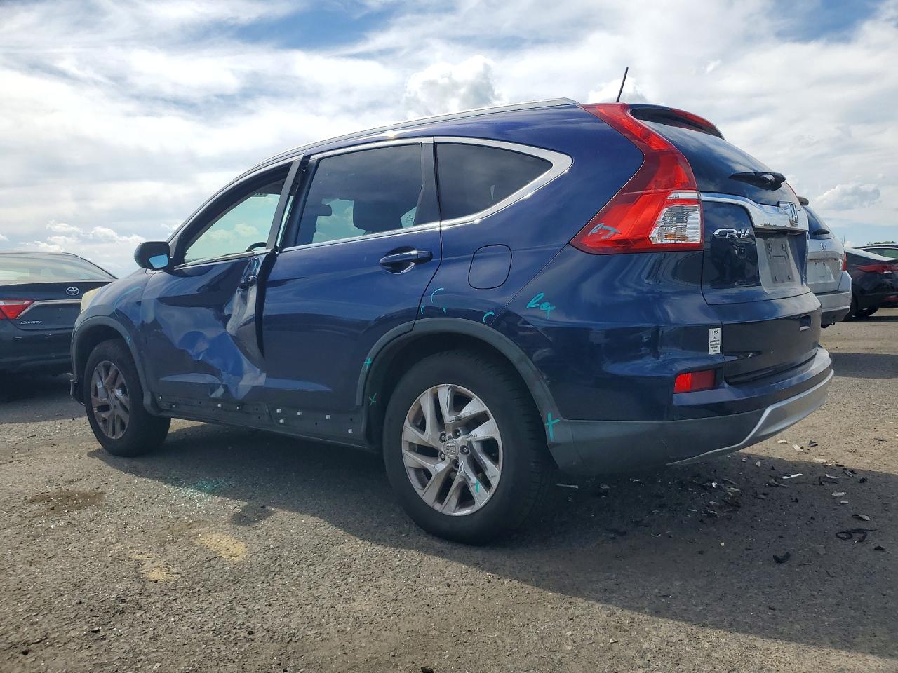 2015 Honda Cr-v Exl Blue vin: 2HKRM4H73FH620891