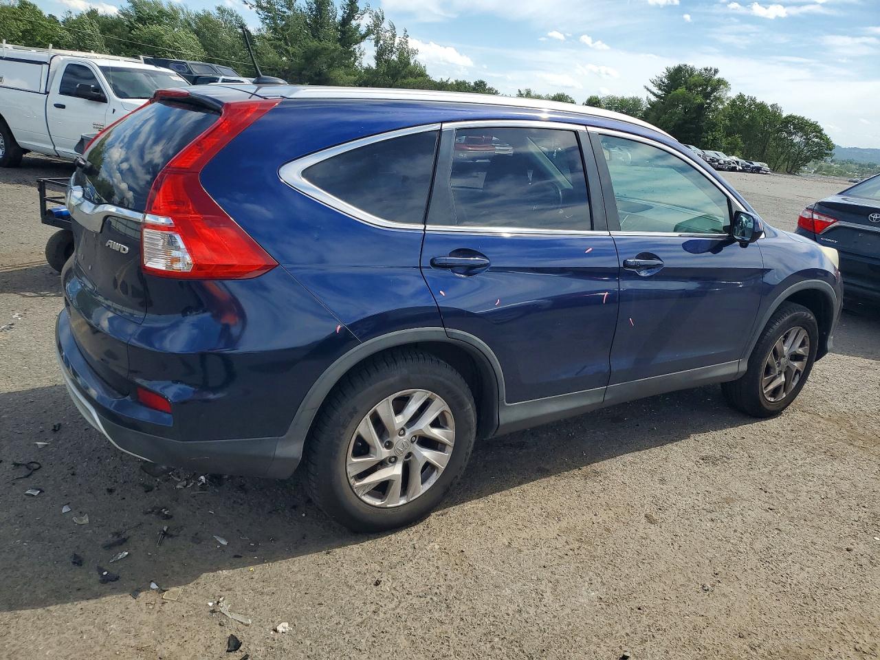 2015 Honda Cr-v Exl Blue vin: 2HKRM4H73FH620891