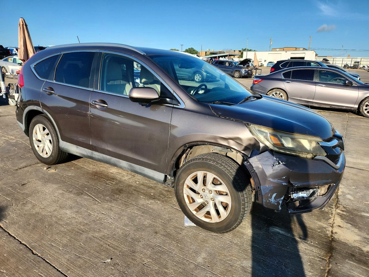2015 Honda Cr-v Exl Tan vin: 2HKRM4H73FH633429