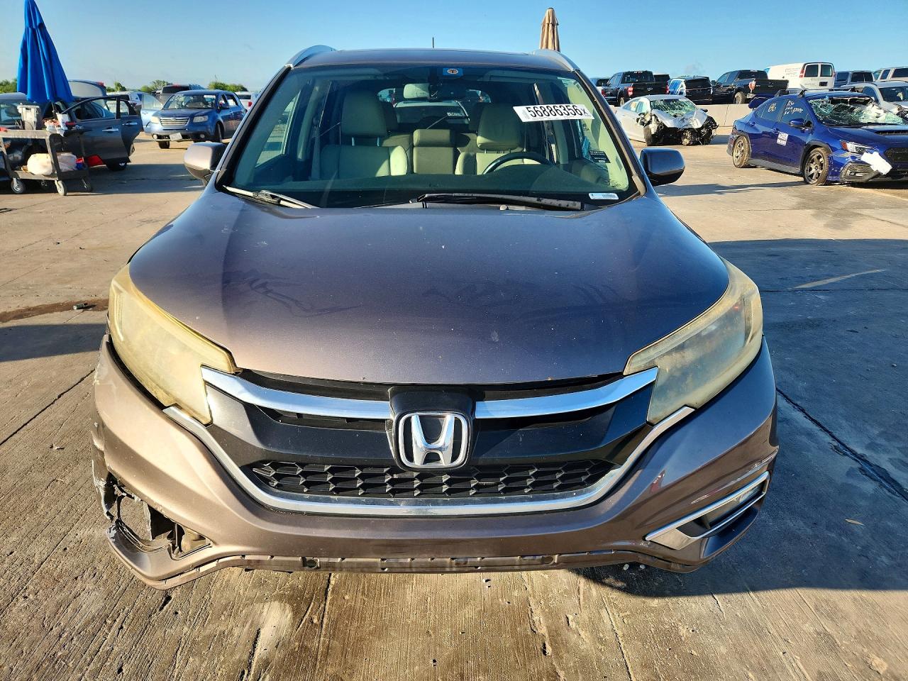 2015 Honda Cr-v Exl Tan vin: 2HKRM4H73FH633429