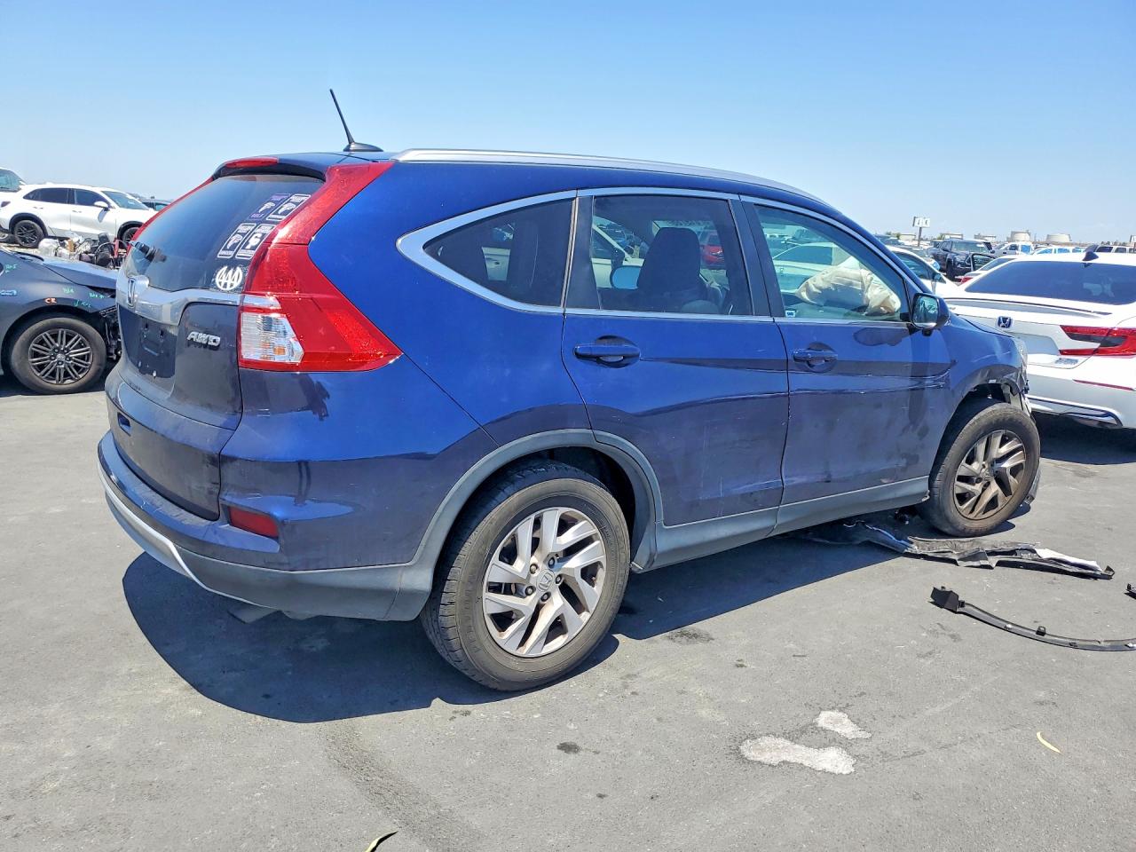 2015 Honda Cr-v Exl Blue vin: 2HKRM4H73FH641210